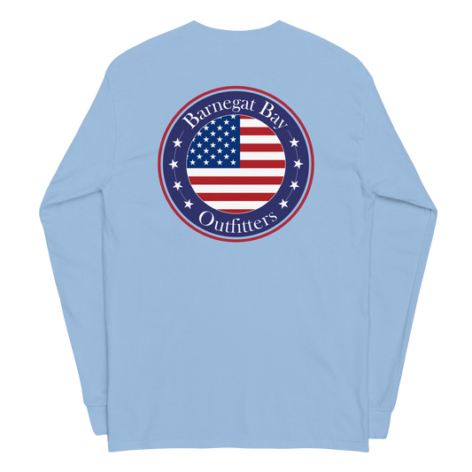 Red, White, & Blue Circle Flag Logo Long Sleeve 2400
