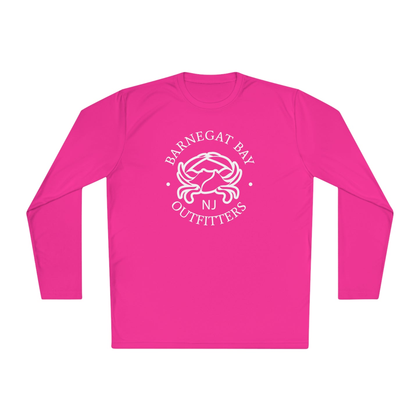 UPF40+ Crab Front Logo Unisex Performance Long Sleeve Tee