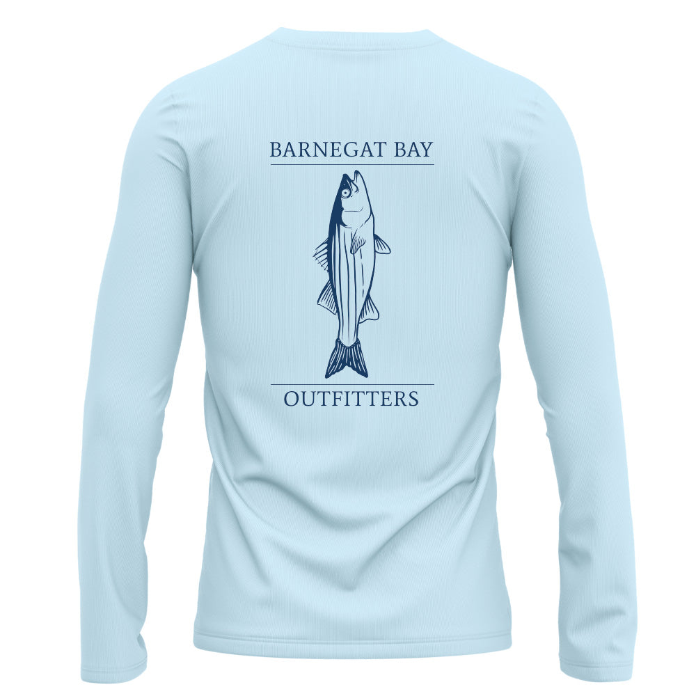 Barnegat Bay Outfitters Stripped Bass Performance UPF 50+ Sun Shirt