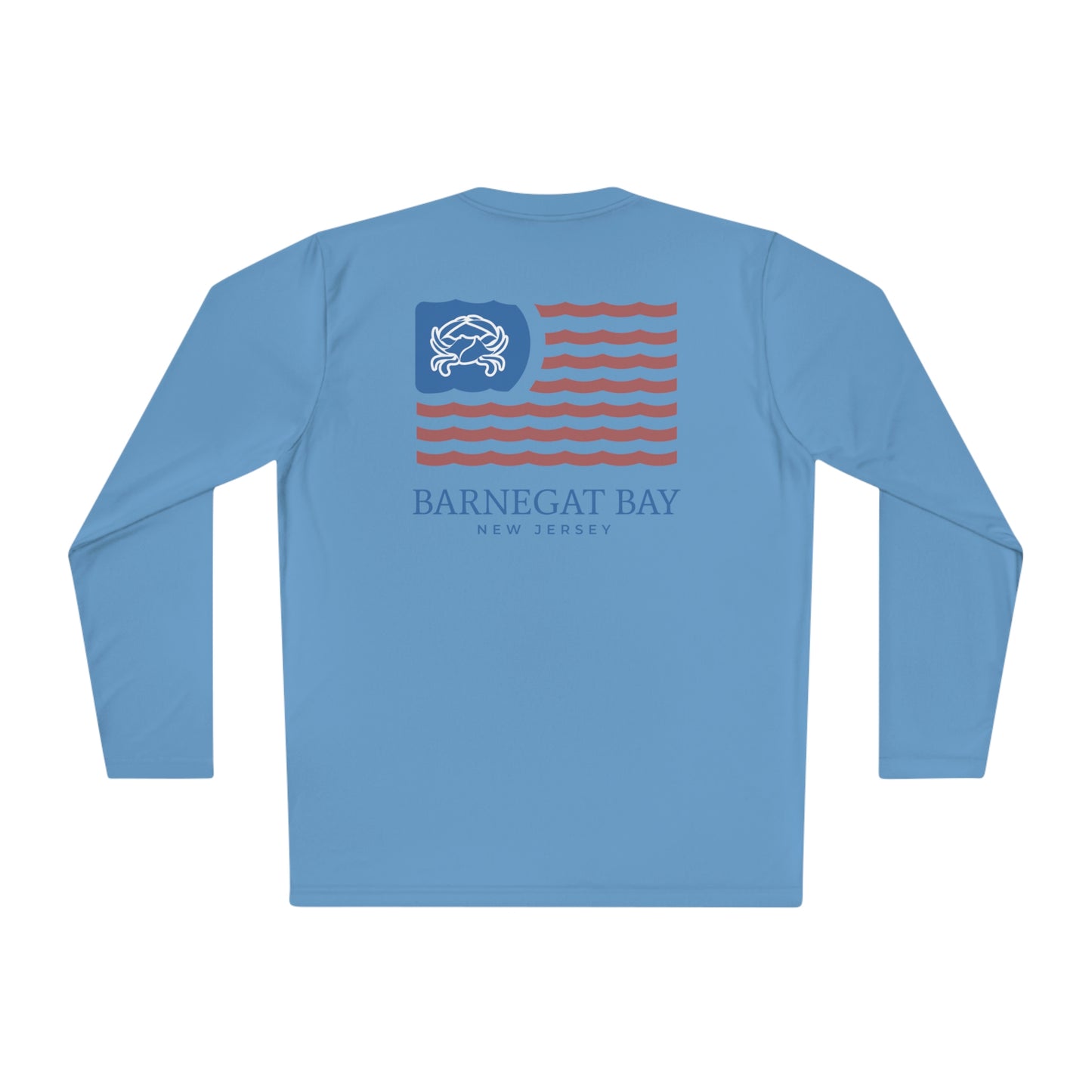 UPF40+ Barnegat Bay Flag Logo Unisex Performance Long Sleeve Tee