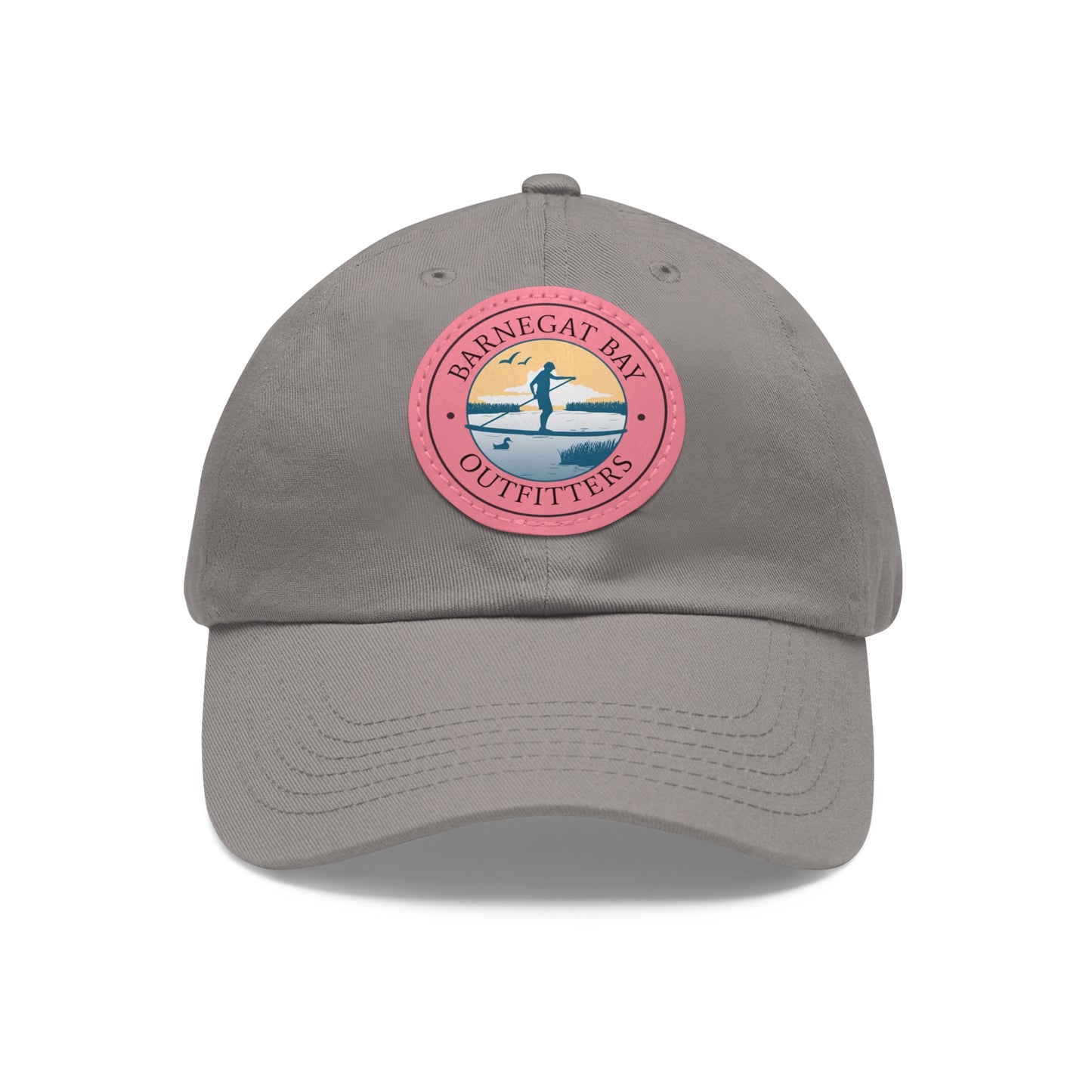 Paddle Boarder Round Logo Leather Patch Hat