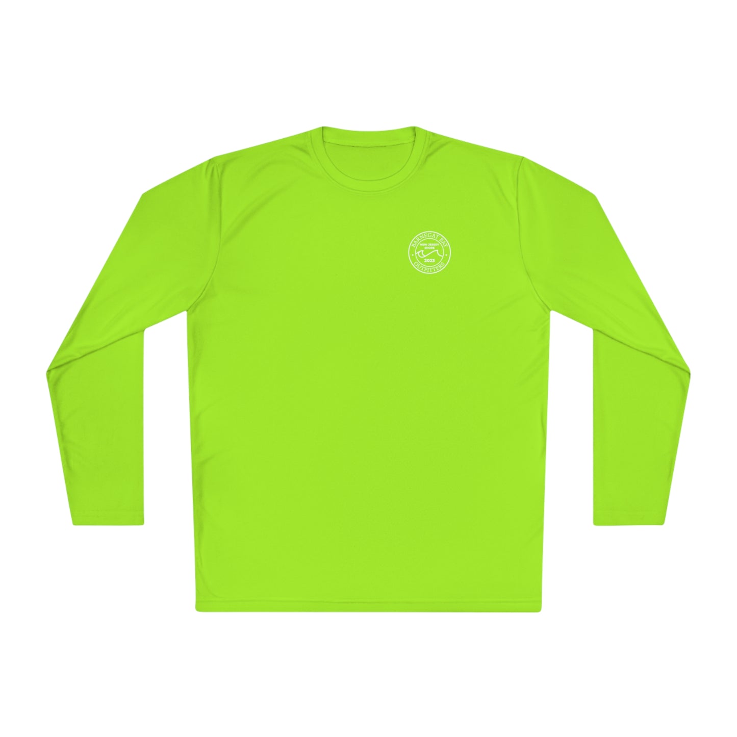 UPF40+ Circle Wave Chest Logo Unisex Performance Long Sleeve Tee