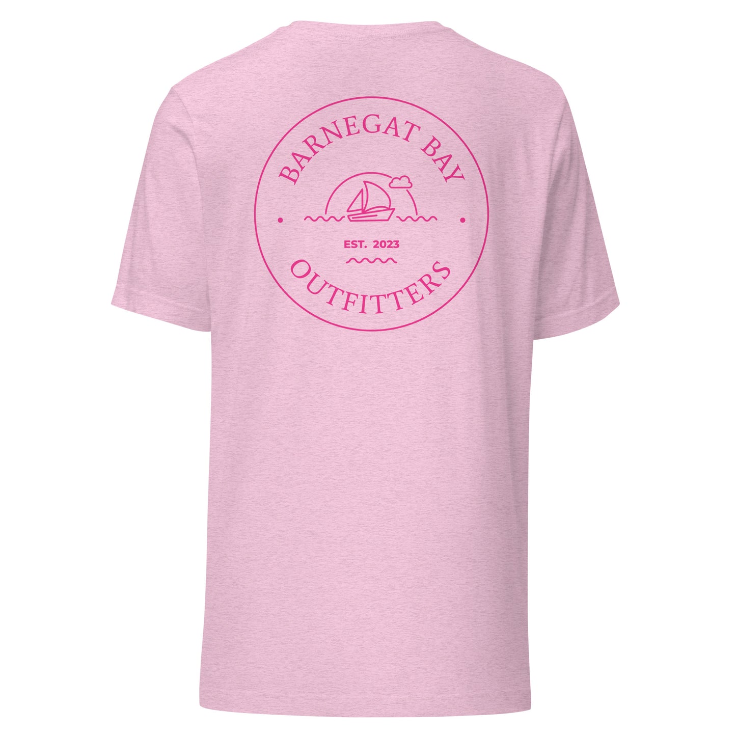 Sail Boat Logo Unisex B+C 3001 Flamingo