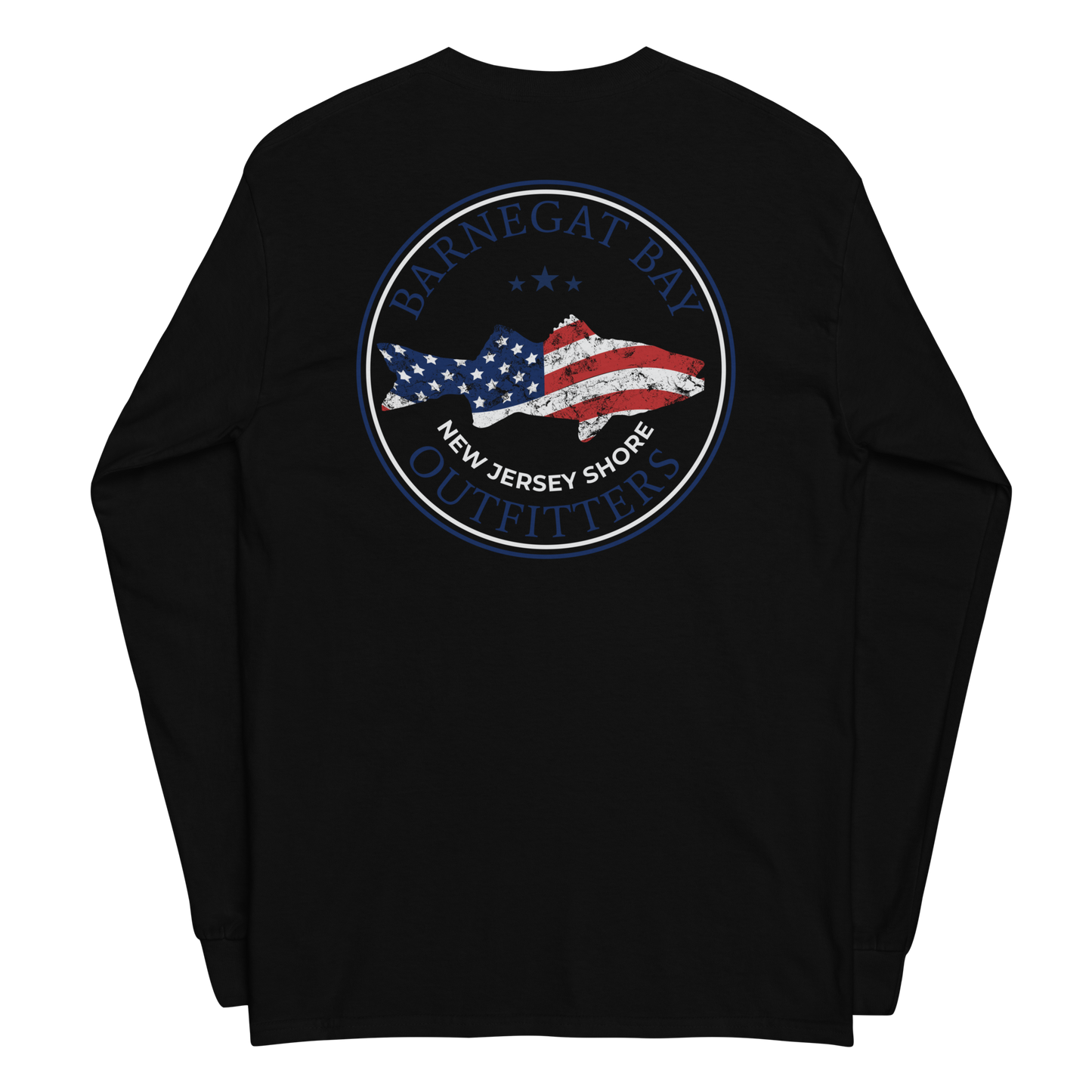 Red, White, & Blue Striped Bass Circle Logo 2400