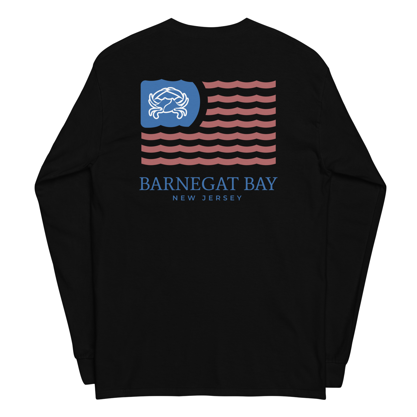 Red, White, & Blue Wavy Flag Logo 2400 Long Sleeve