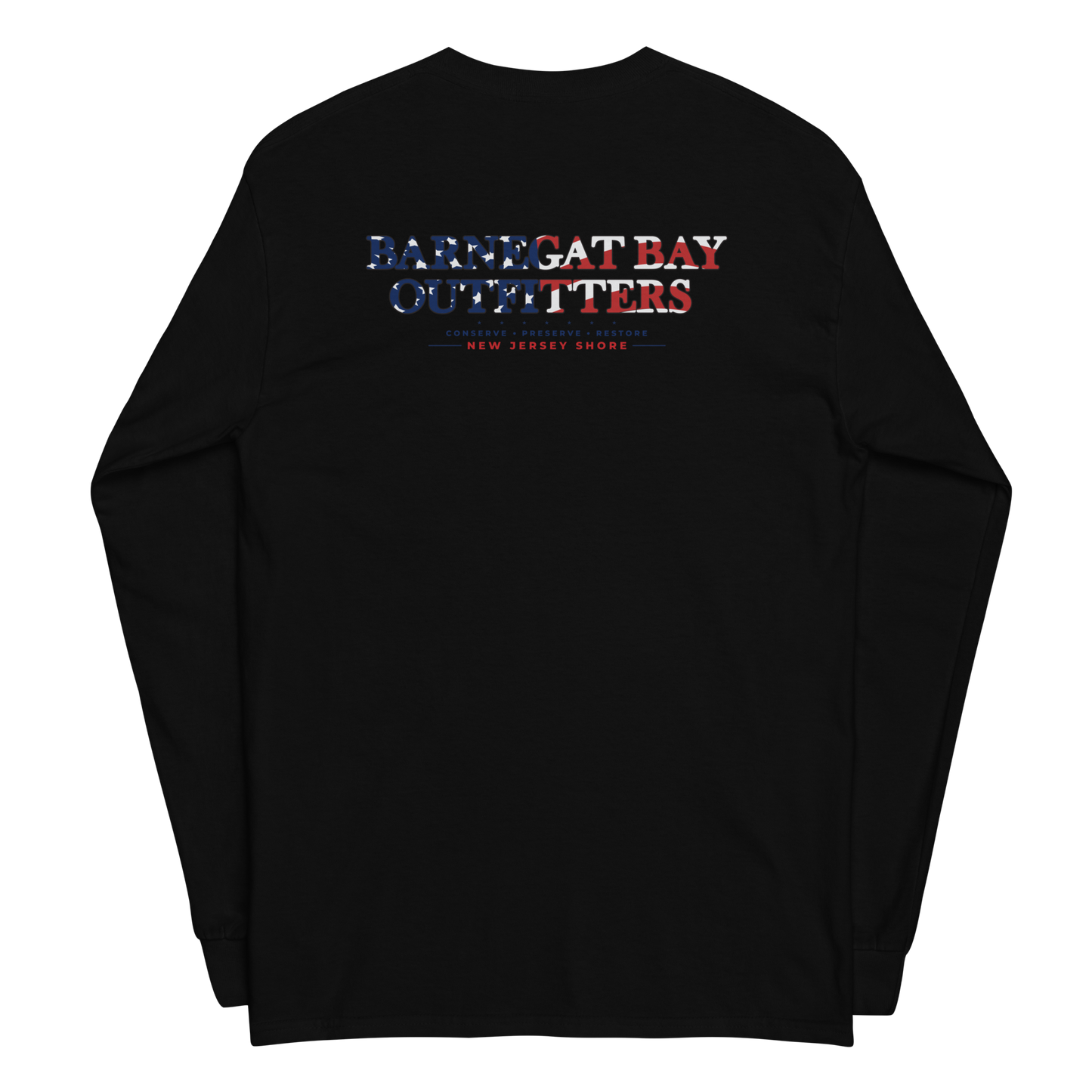 Red, White, & Blue Barnegat Bay Flag Logo Long Sleeve 2400