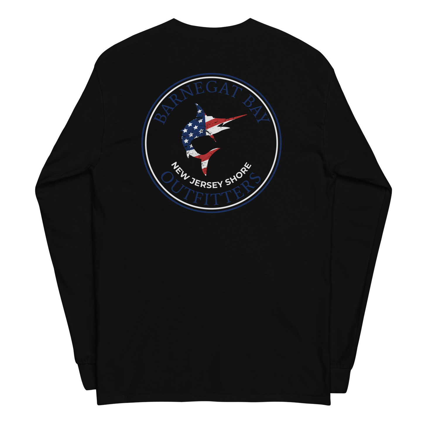 Red, White, & Blue Marlin Logo Long Sleeve 2400