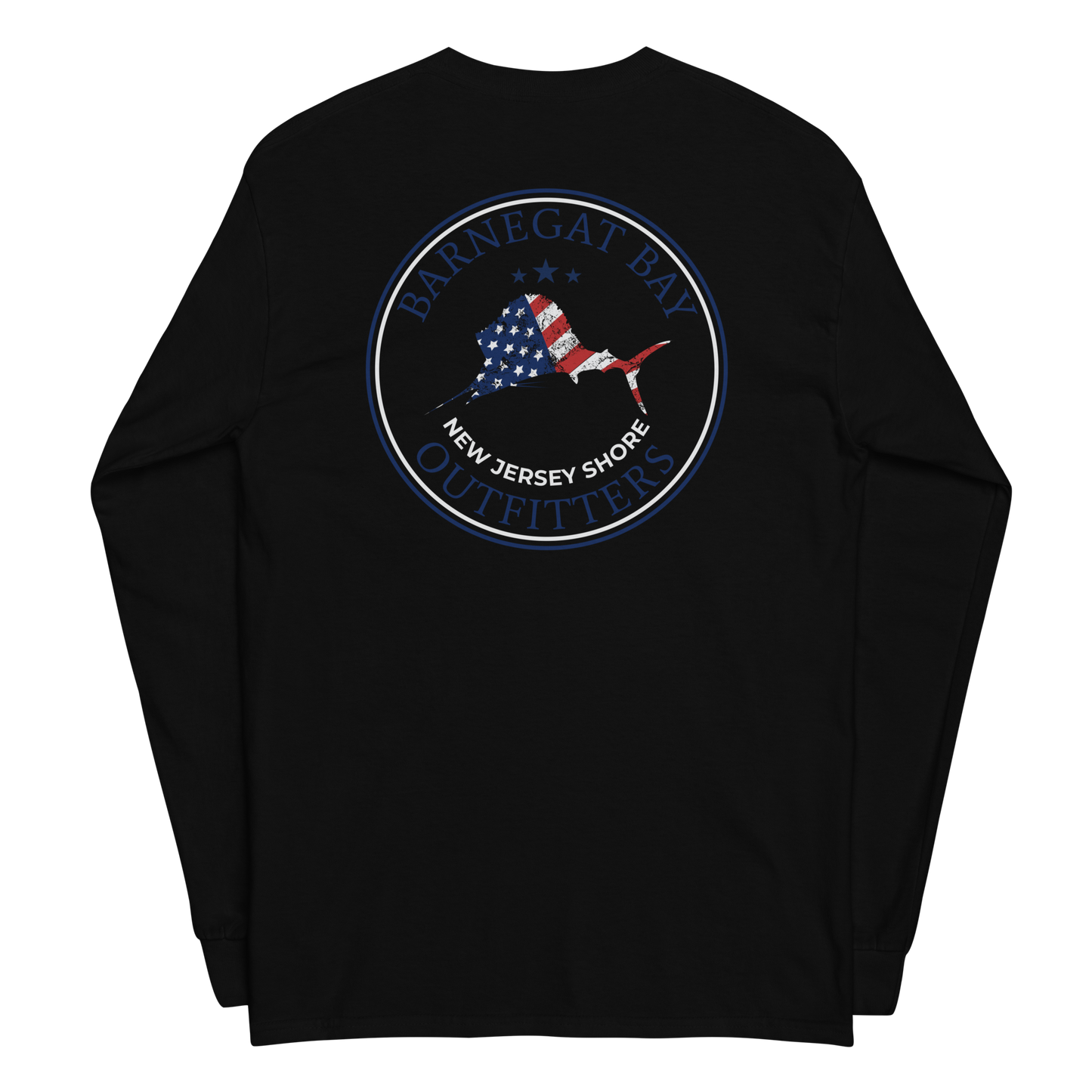 Red, White, & Blue  Sail Fish Logo Long Sleeve 2400