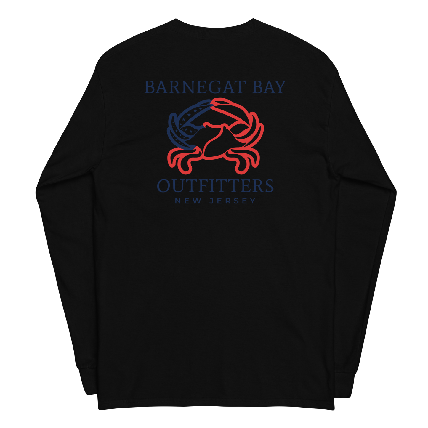 Red, White, & Blue Crab Sq Logo Long Sleeve 2400