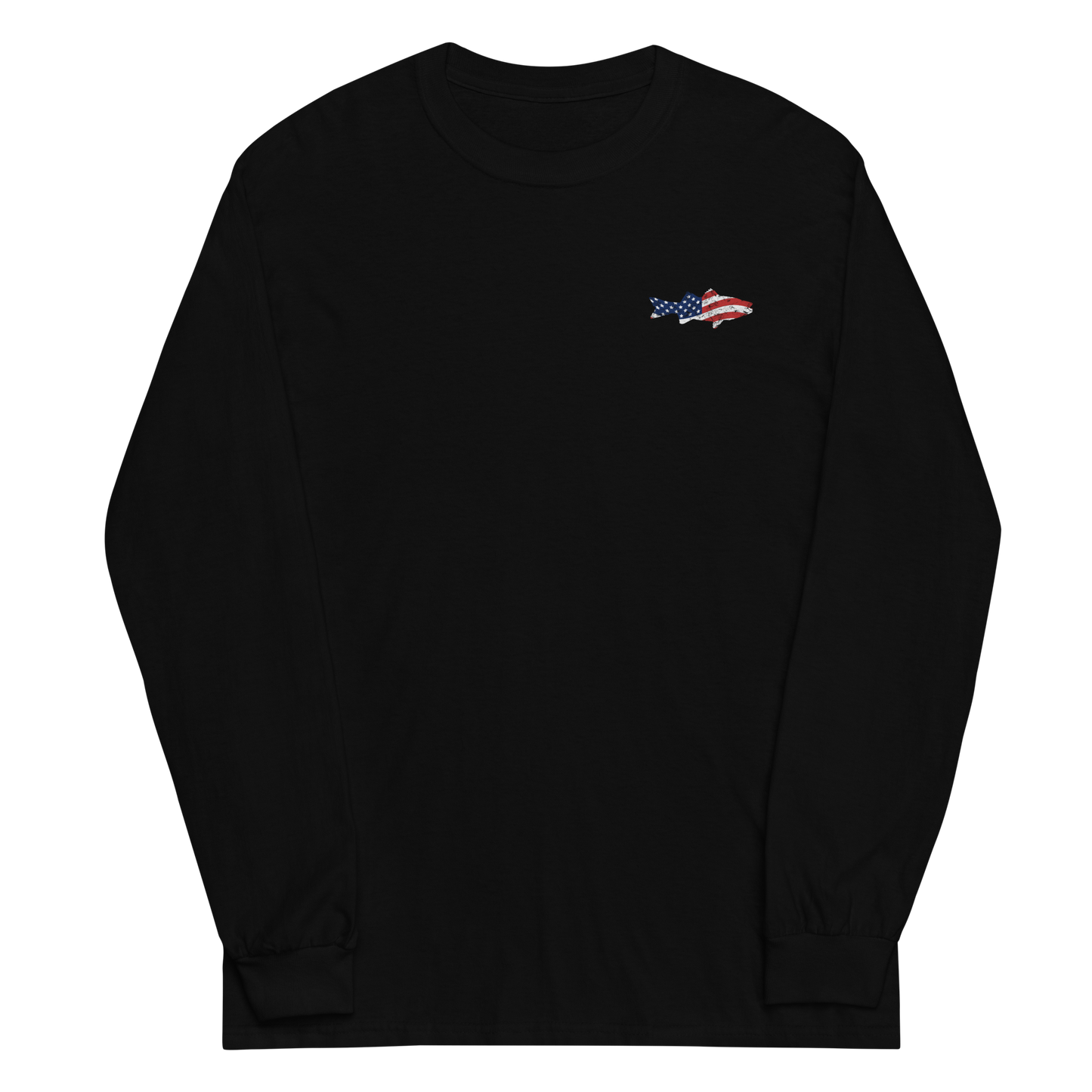 Red, White, & Blue Striped Bass Rect Logo 2400