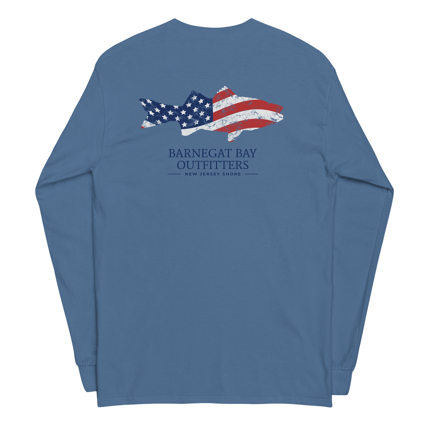 Red, White, & Blue Striped Bass Rect Logo 2400