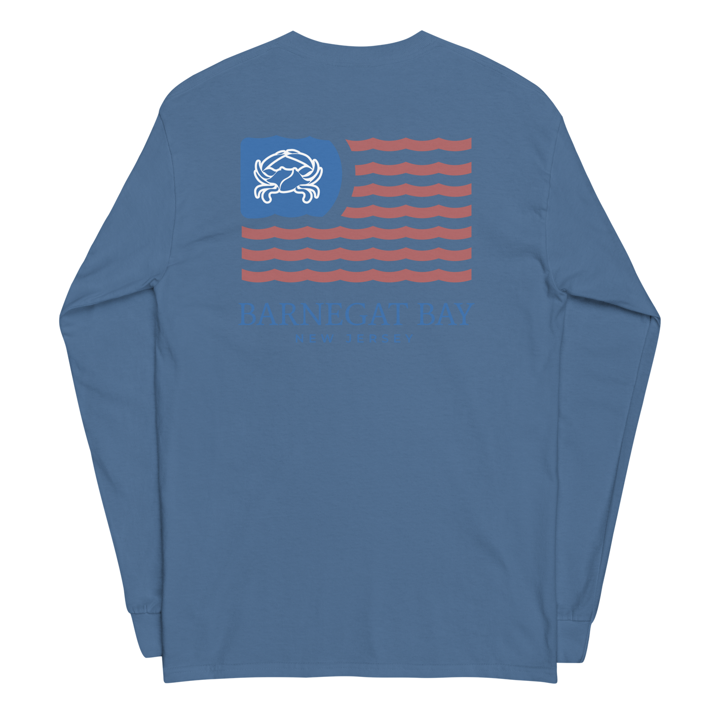 Red, White, & Blue Wavy Flag Logo 2400 Long Sleeve