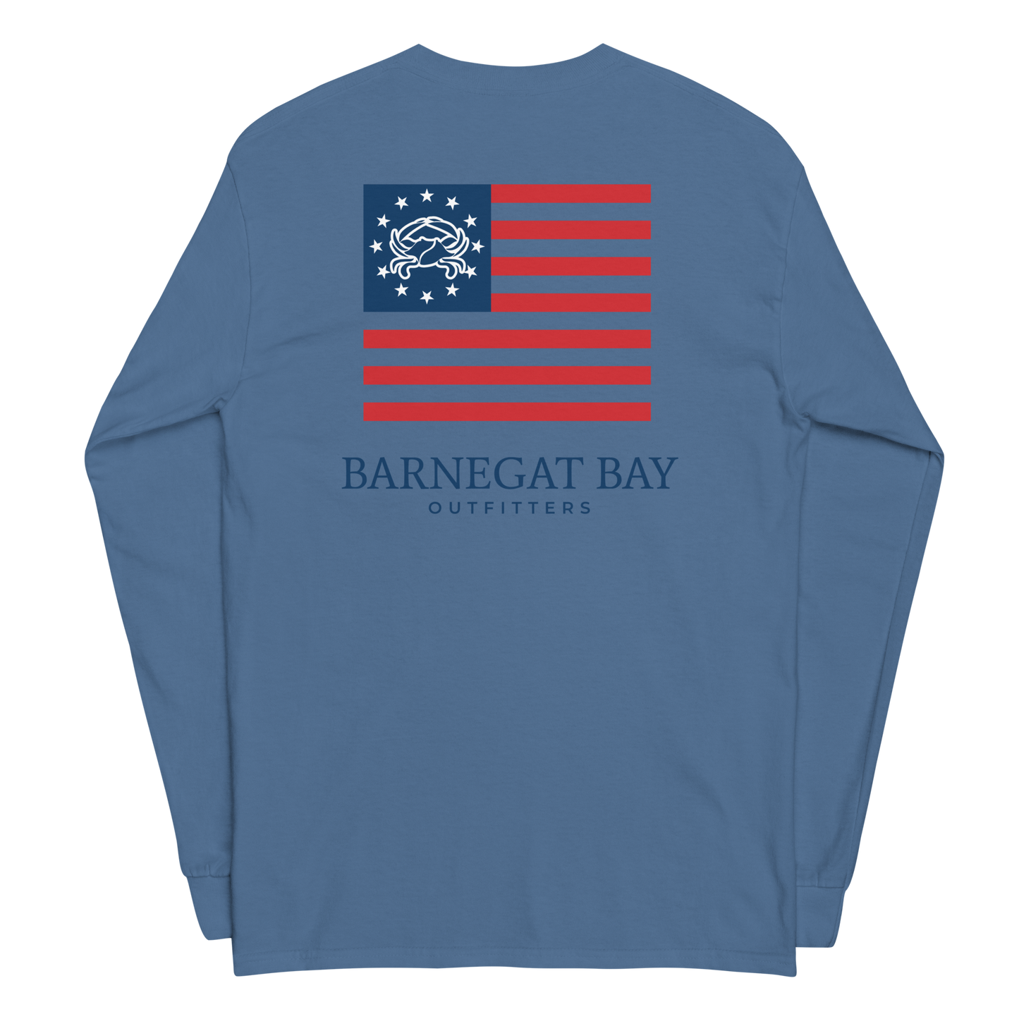 Red, White, & Blue Flag Logo Long Sleeve 2400