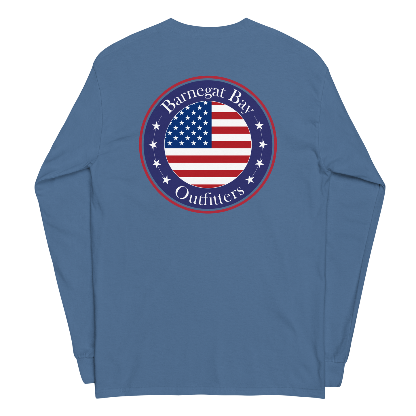 Red, White, & Blue Circle Flag Logo Long Sleeve 2400