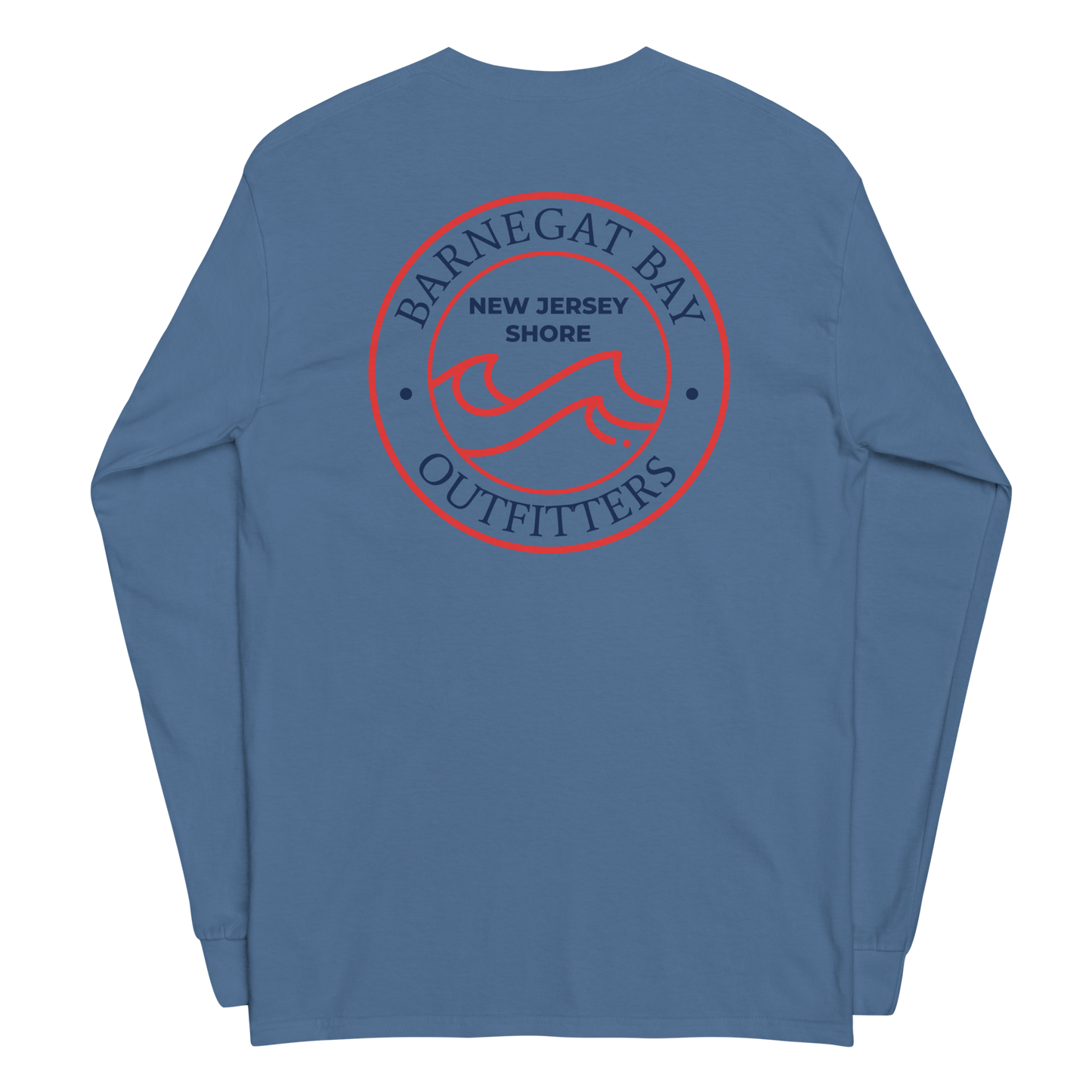 Red, White, & Blue Wave Logo Long Sleeve 2400