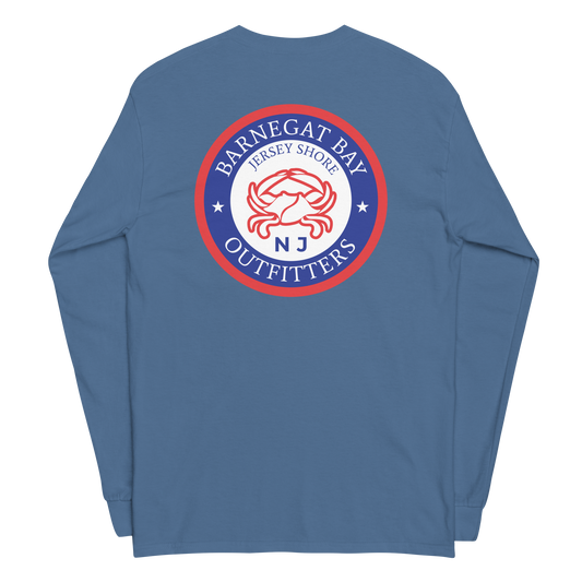 Red, White, & Blue Crab Circle Logo Long Sleeve 2400