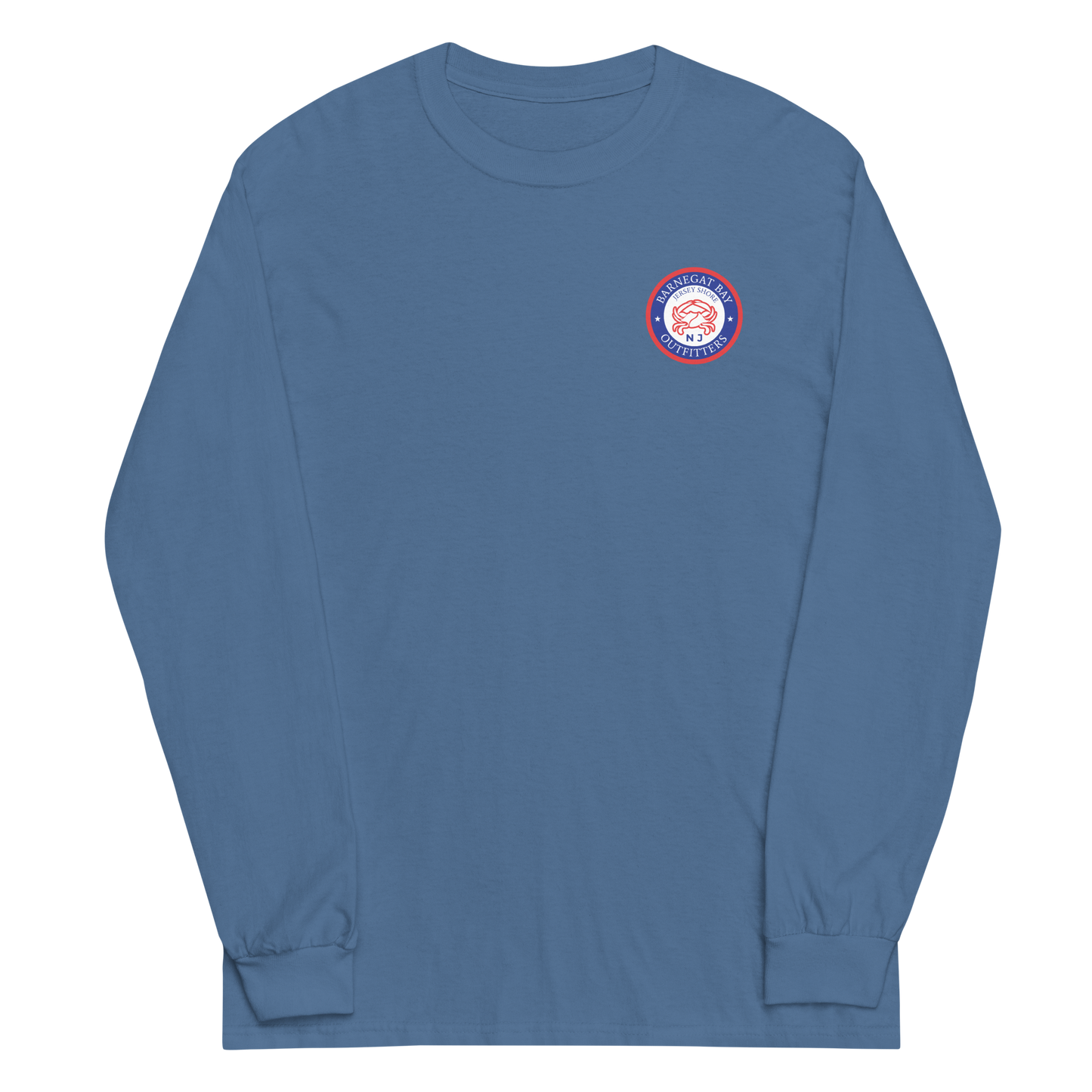 Red, White, & Blue Crab Circle Logo Long Sleeve 2400