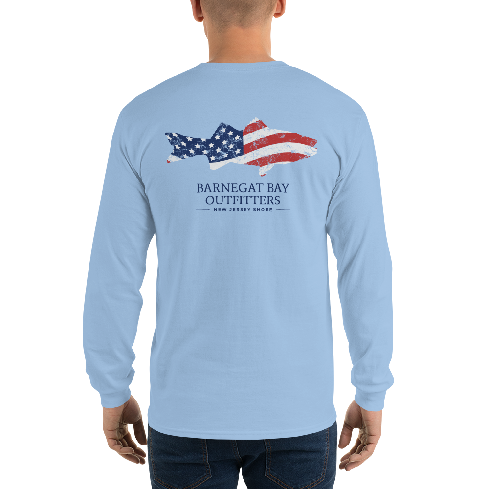 Red, White, & Blue Striped Bass Rect Logo 2400