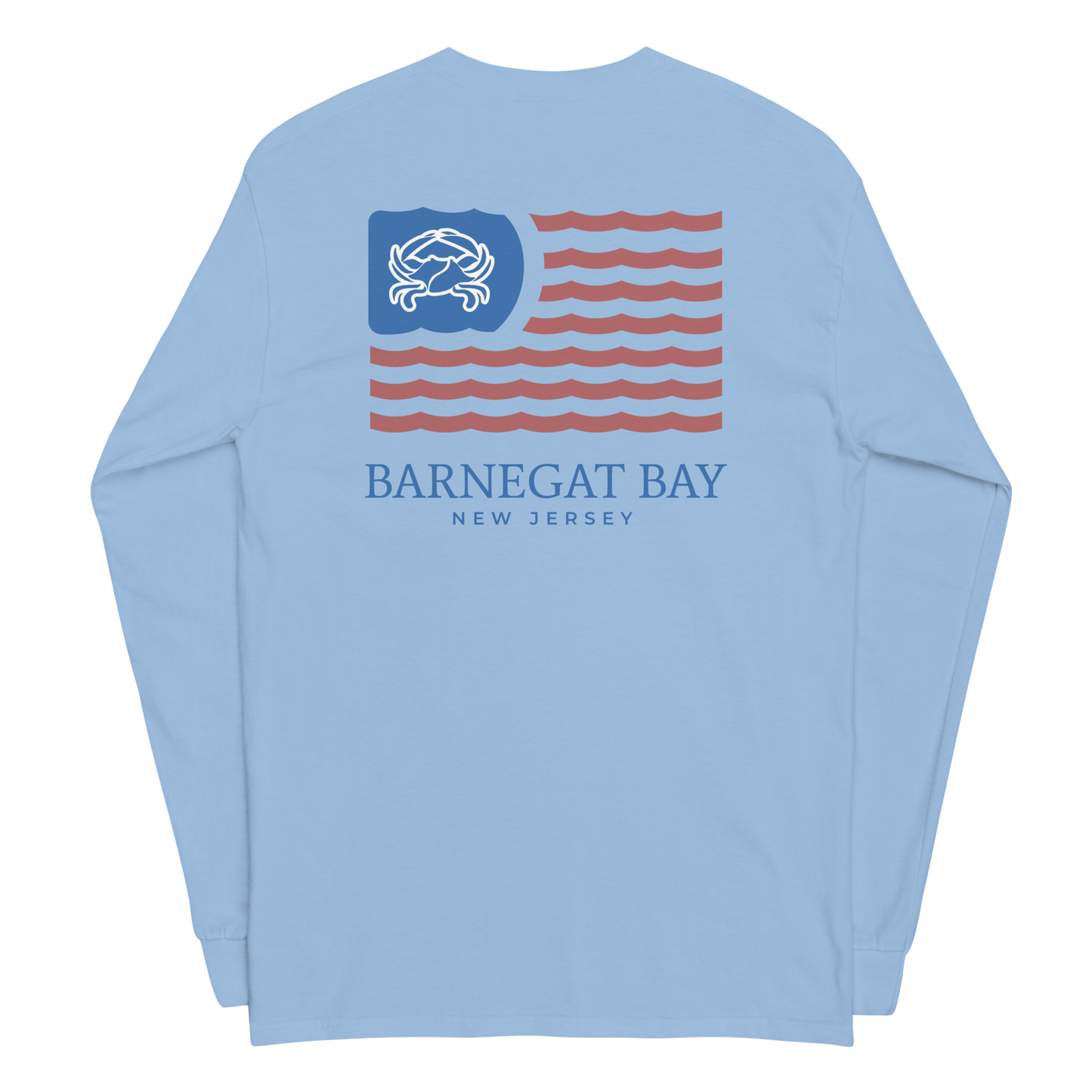 Red, White, & Blue Wavy Flag Logo 2400 Long Sleeve