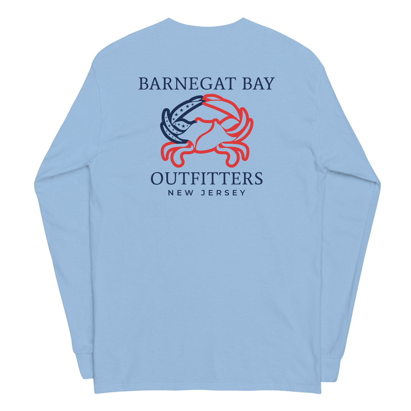 Red, White, & Blue Crab Sq Logo Long Sleeve 2400