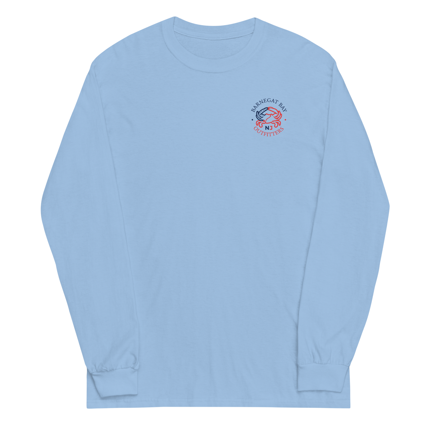 Red, White, & Blue Flag Shield Logo Long Sleeve 2400