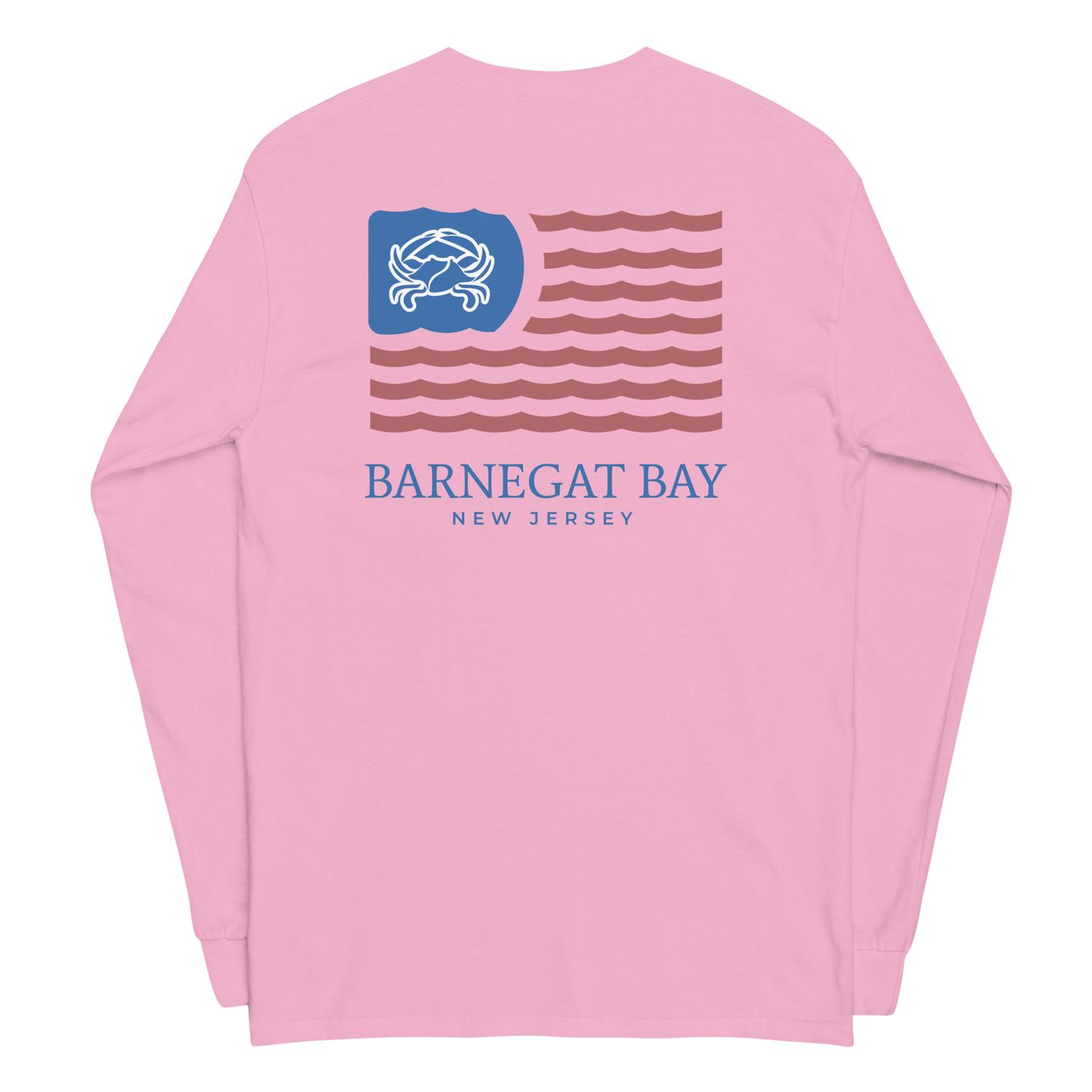 Red, White, & Blue Wavy Flag Logo 2400 Long Sleeve