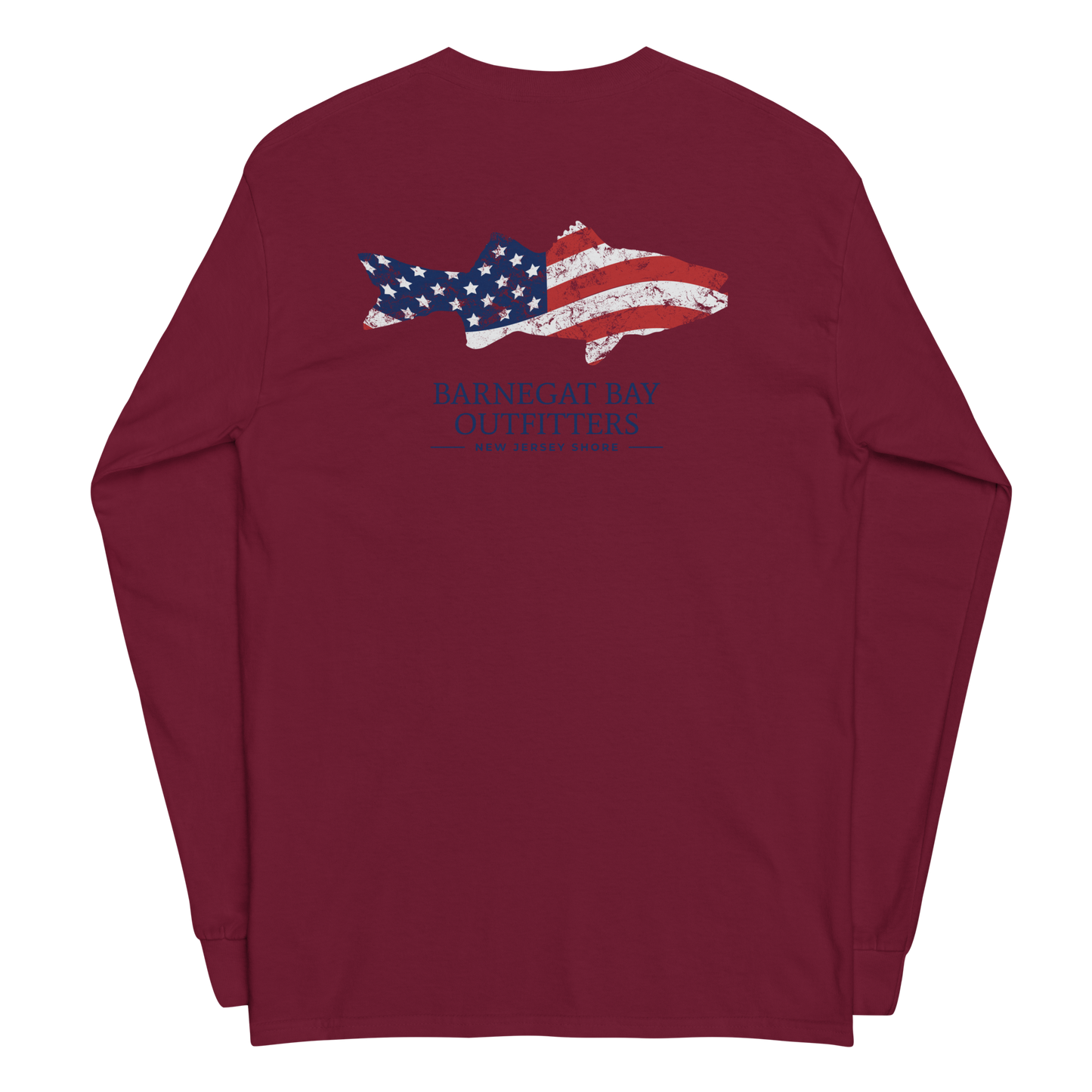 Red, White, & Blue Striped Bass Rect Logo 2400