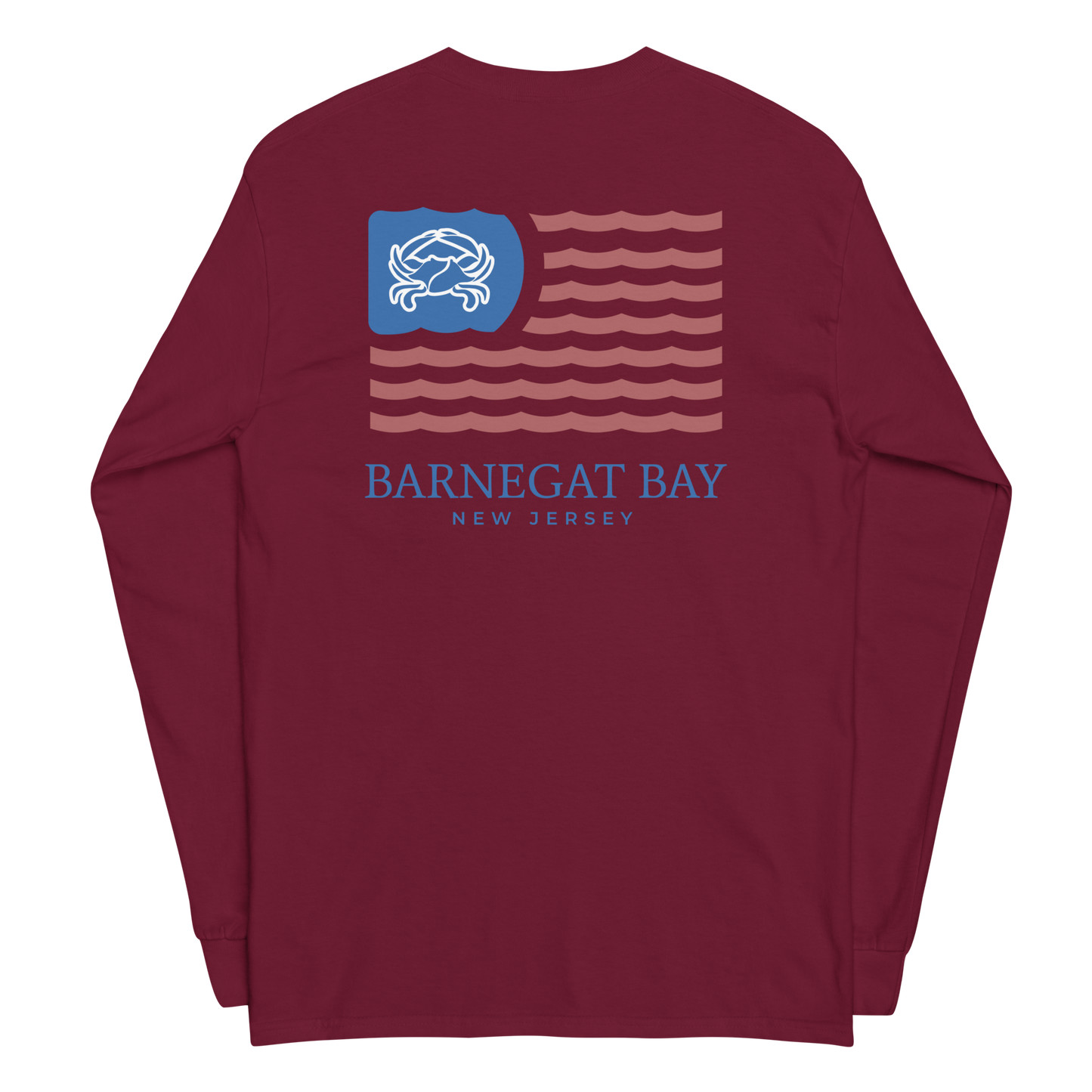 Red, White, & Blue Wavy Flag Logo 2400 Long Sleeve