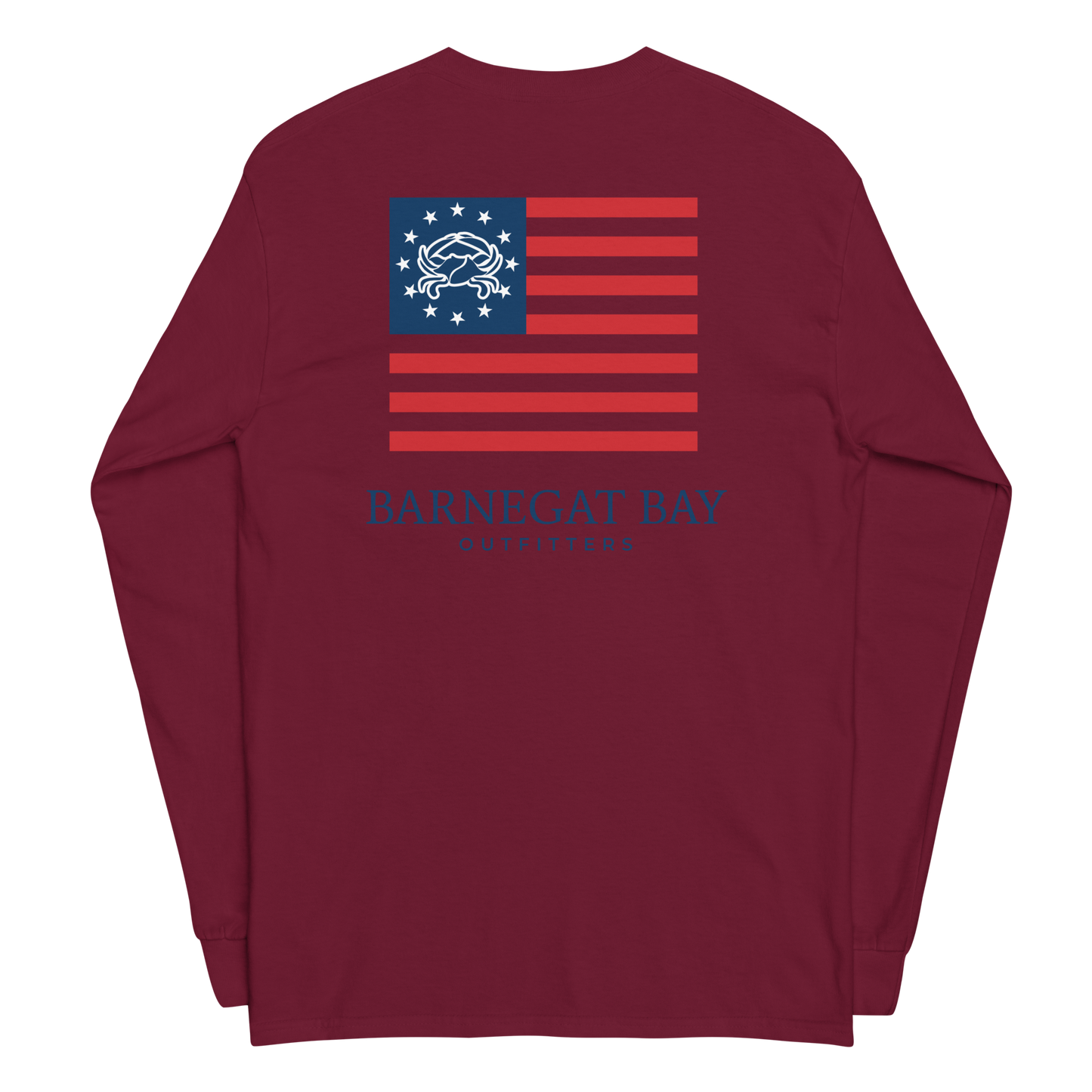 Red, White, & Blue Flag Logo Long Sleeve 2400