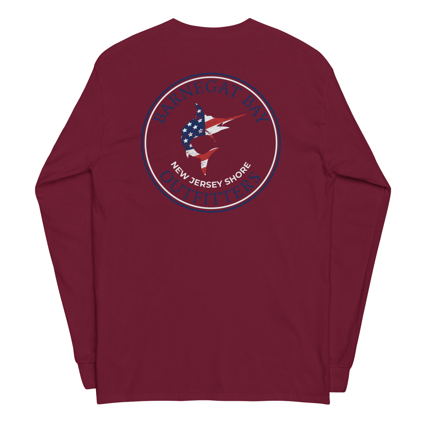 Red, White, & Blue Marlin Logo Long Sleeve 2400