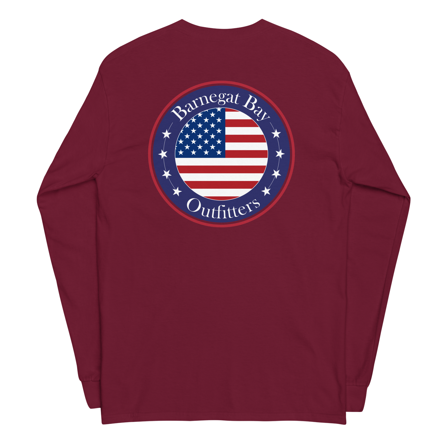 Red, White, & Blue Circle Flag Logo Long Sleeve 2400