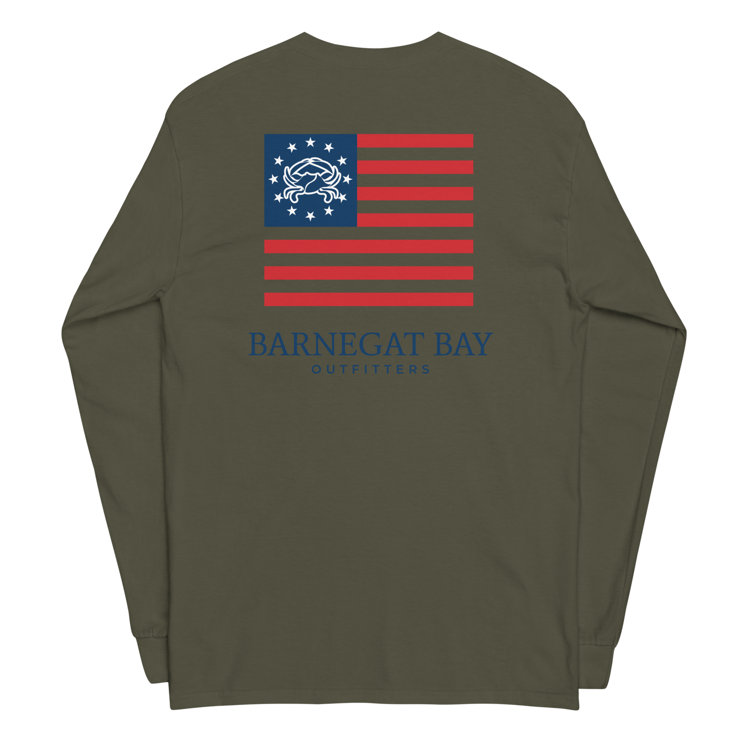 Red, White, & Blue Flag Logo Long Sleeve 2400