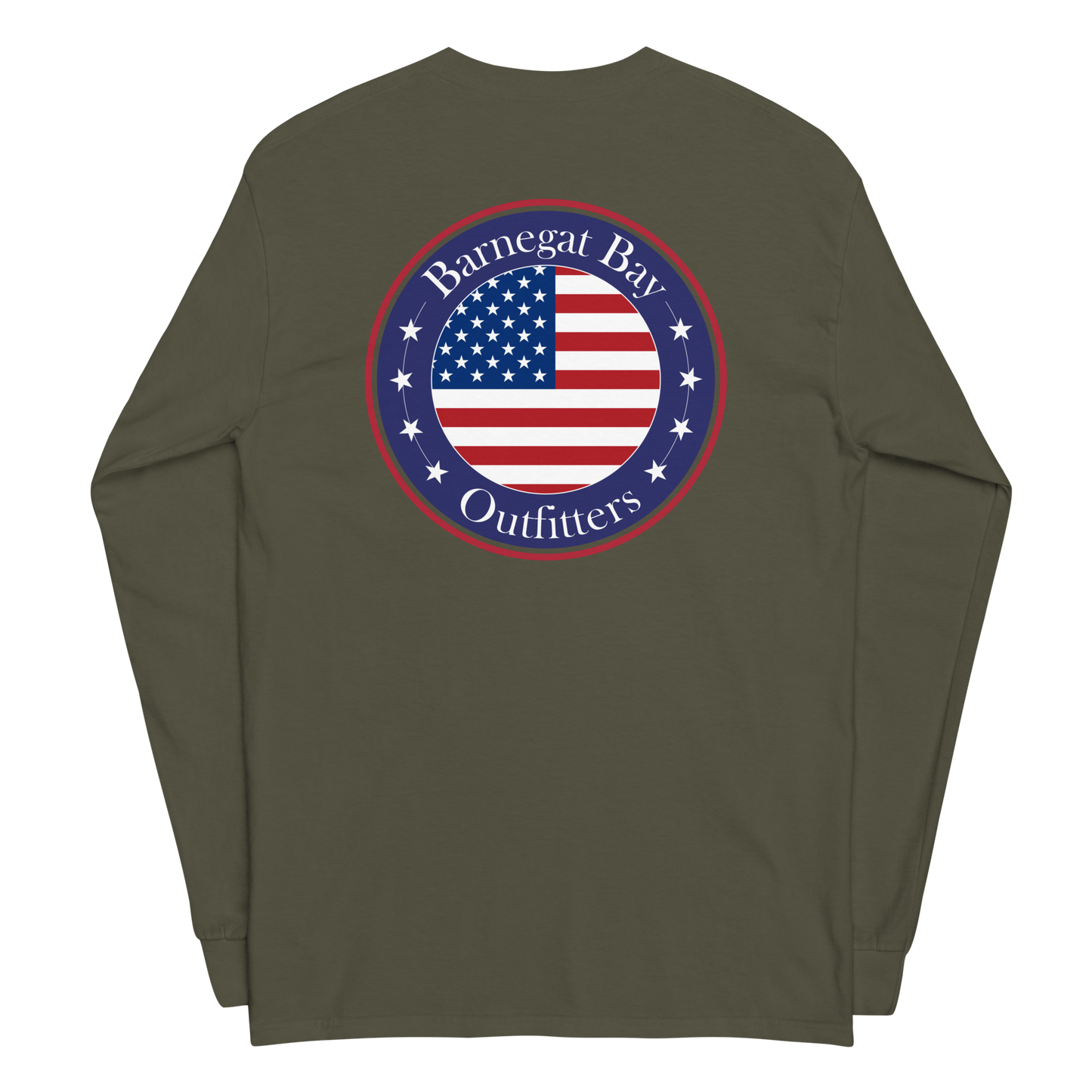 Red, White, & Blue Circle Flag Logo Long Sleeve 2400