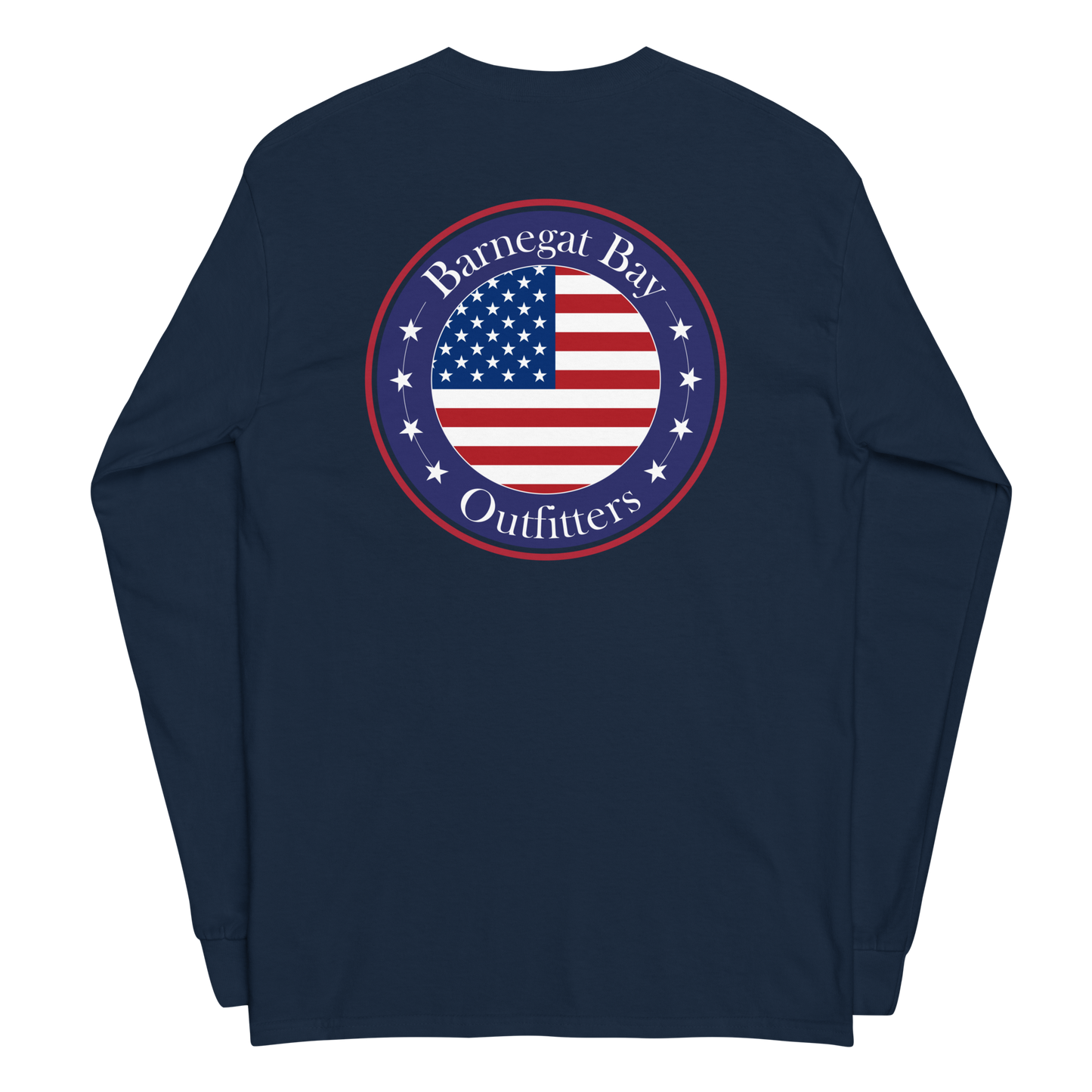 Red, White, & Blue Circle Flag Logo Long Sleeve 2400