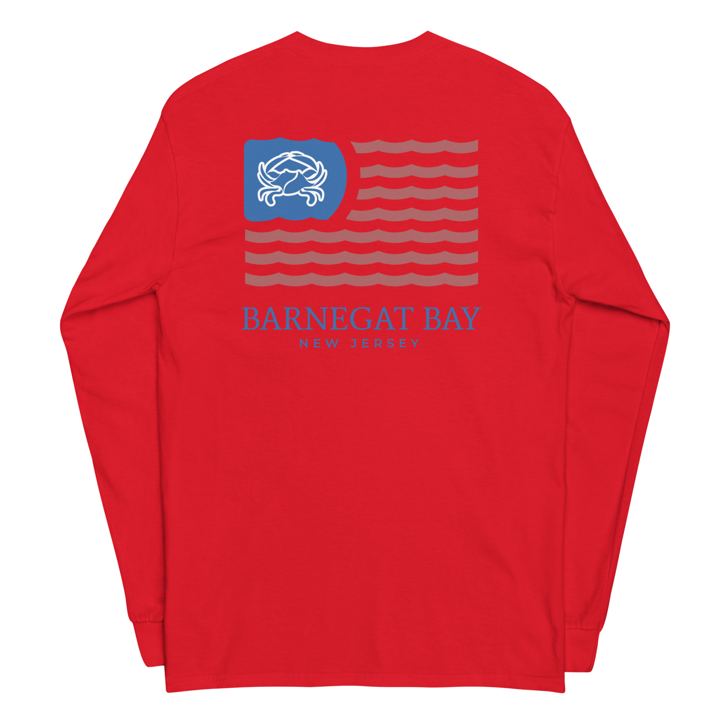 Red, White, & Blue Wavy Flag Logo 2400 Long Sleeve