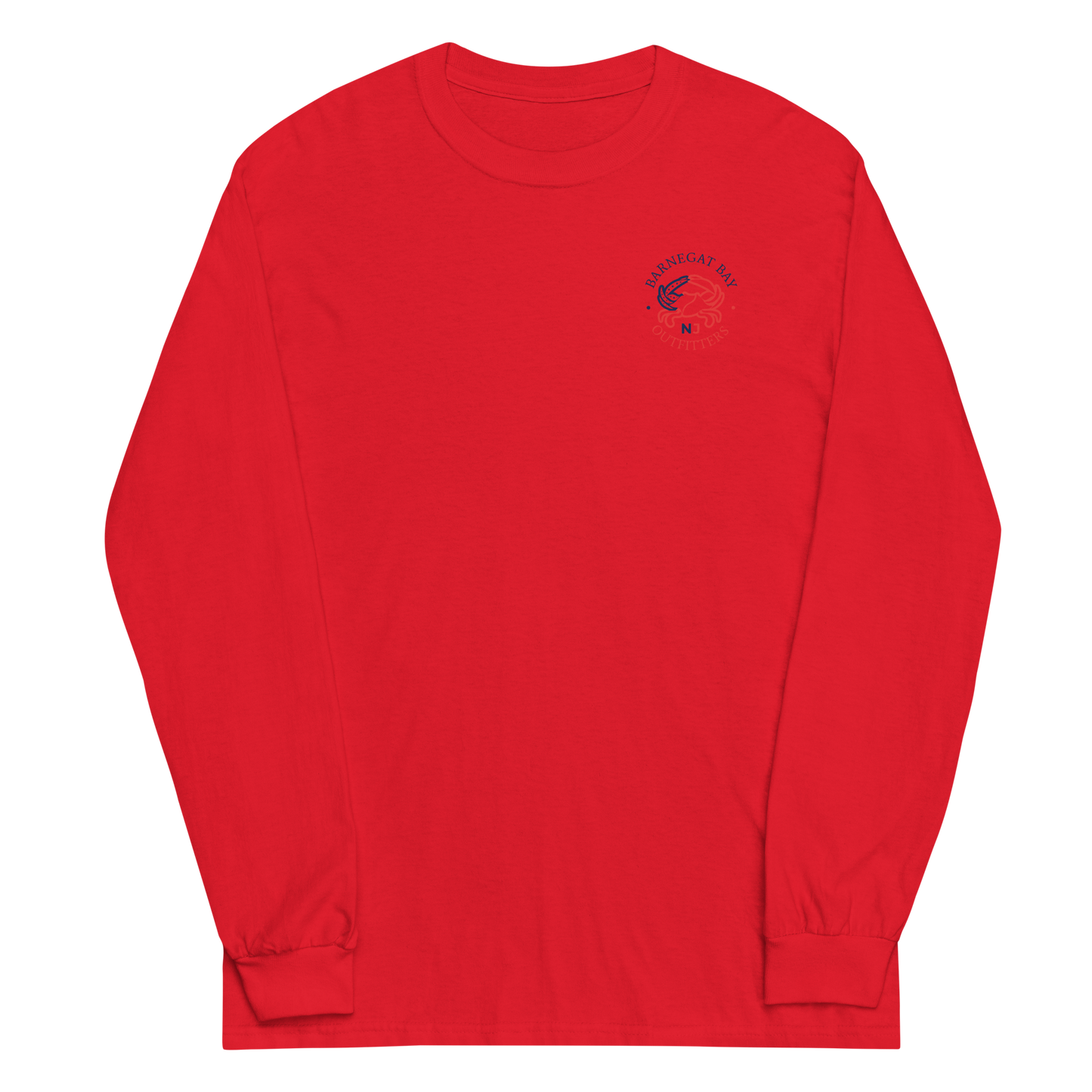 Red, White, & Blue Flag Shield Logo Long Sleeve 2400