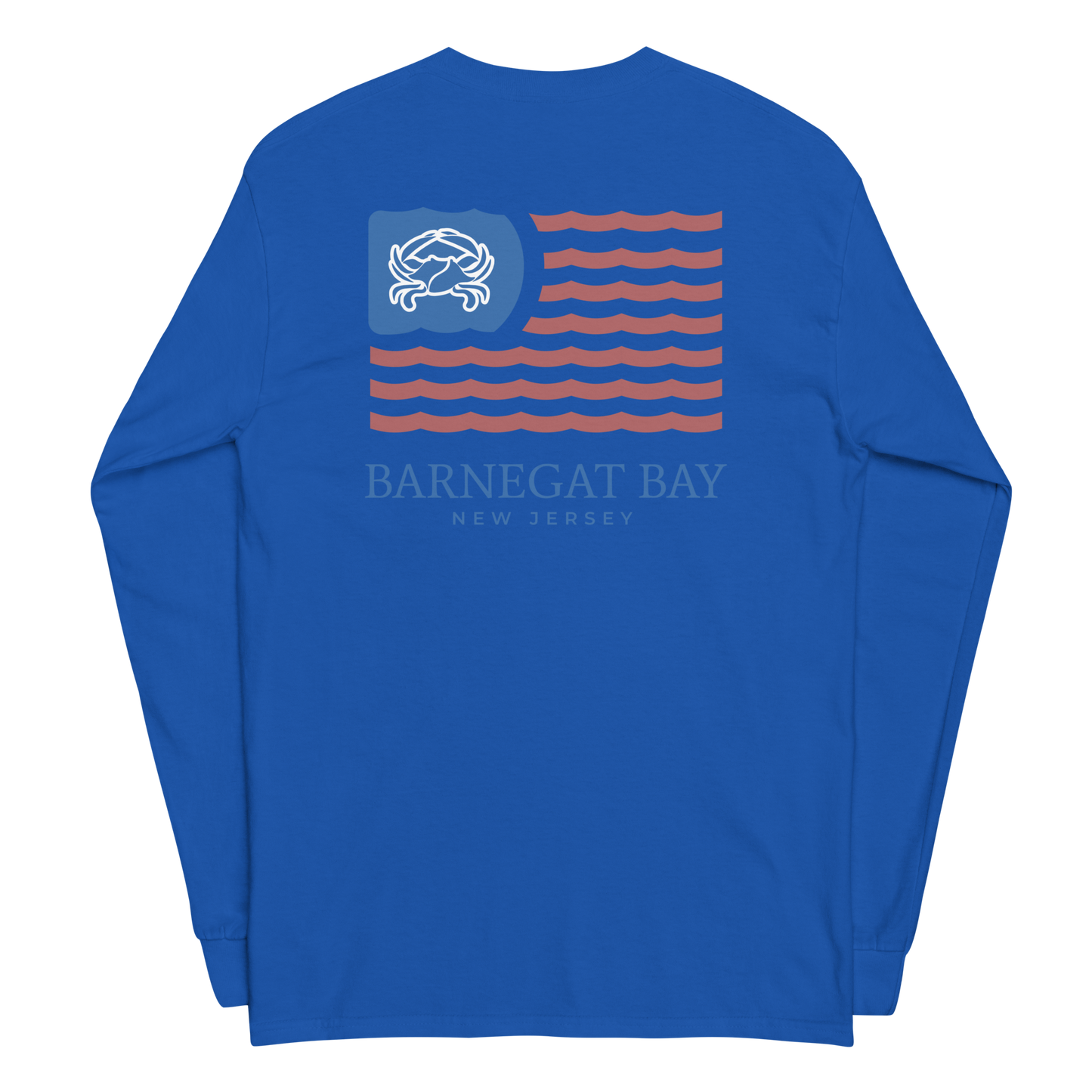 Red, White, & Blue Wavy Flag Logo 2400 Long Sleeve