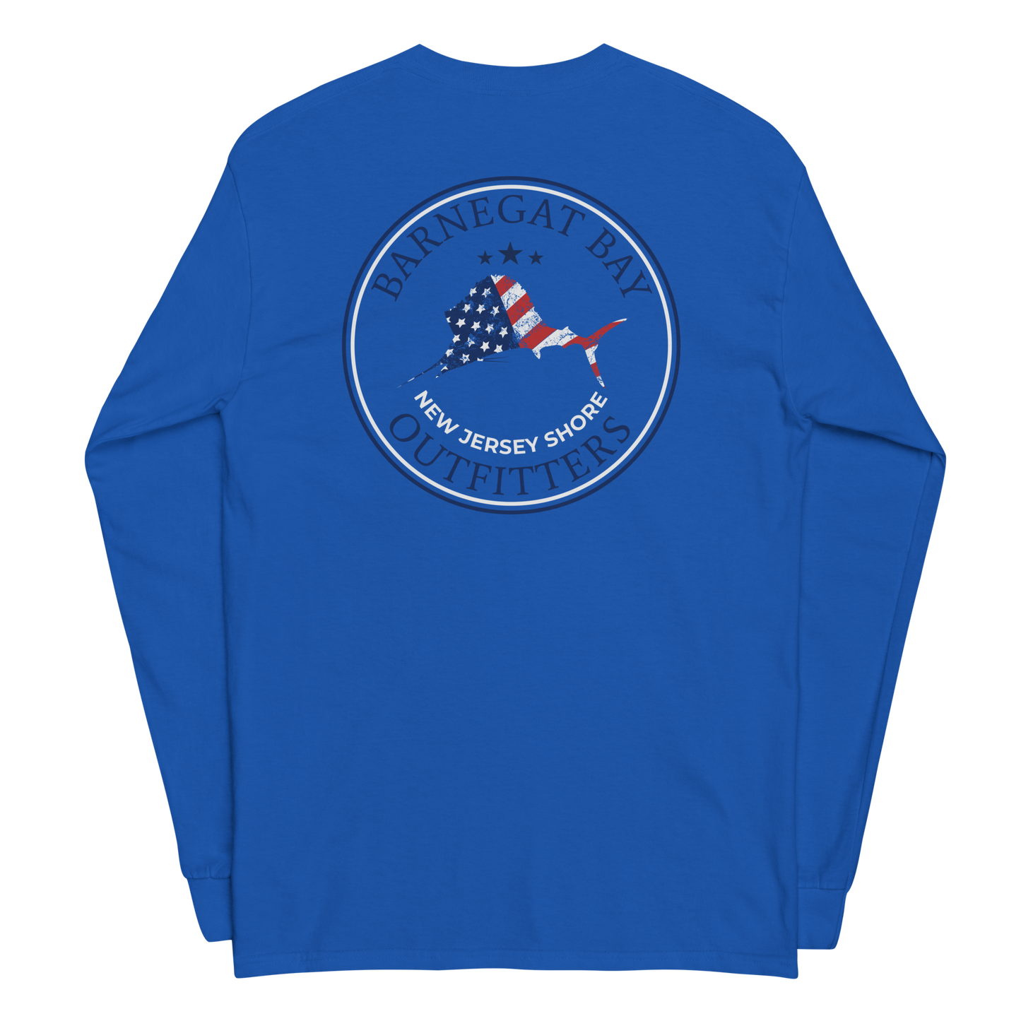 Red, White, & Blue  Sail Fish Logo Long Sleeve 2400