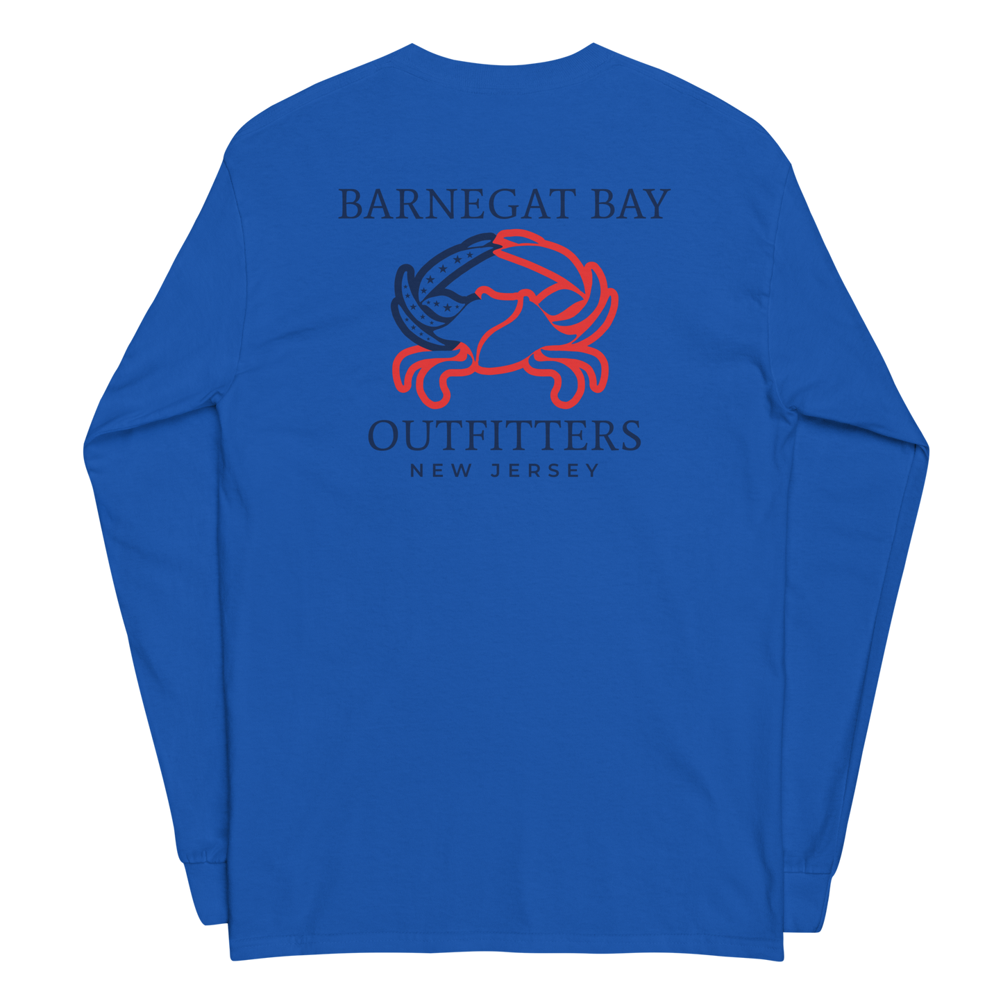 Red, White, & Blue Crab Sq Logo Long Sleeve 2400