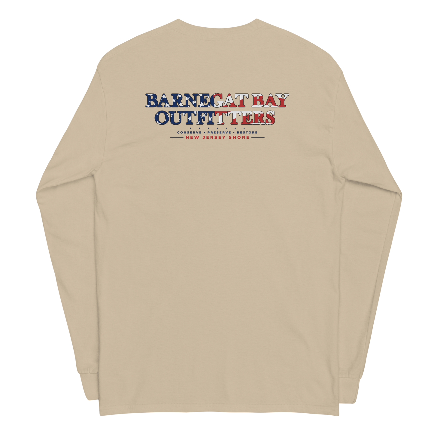 Red, White, & Blue Barnegat Bay Flag Logo Long Sleeve 2400