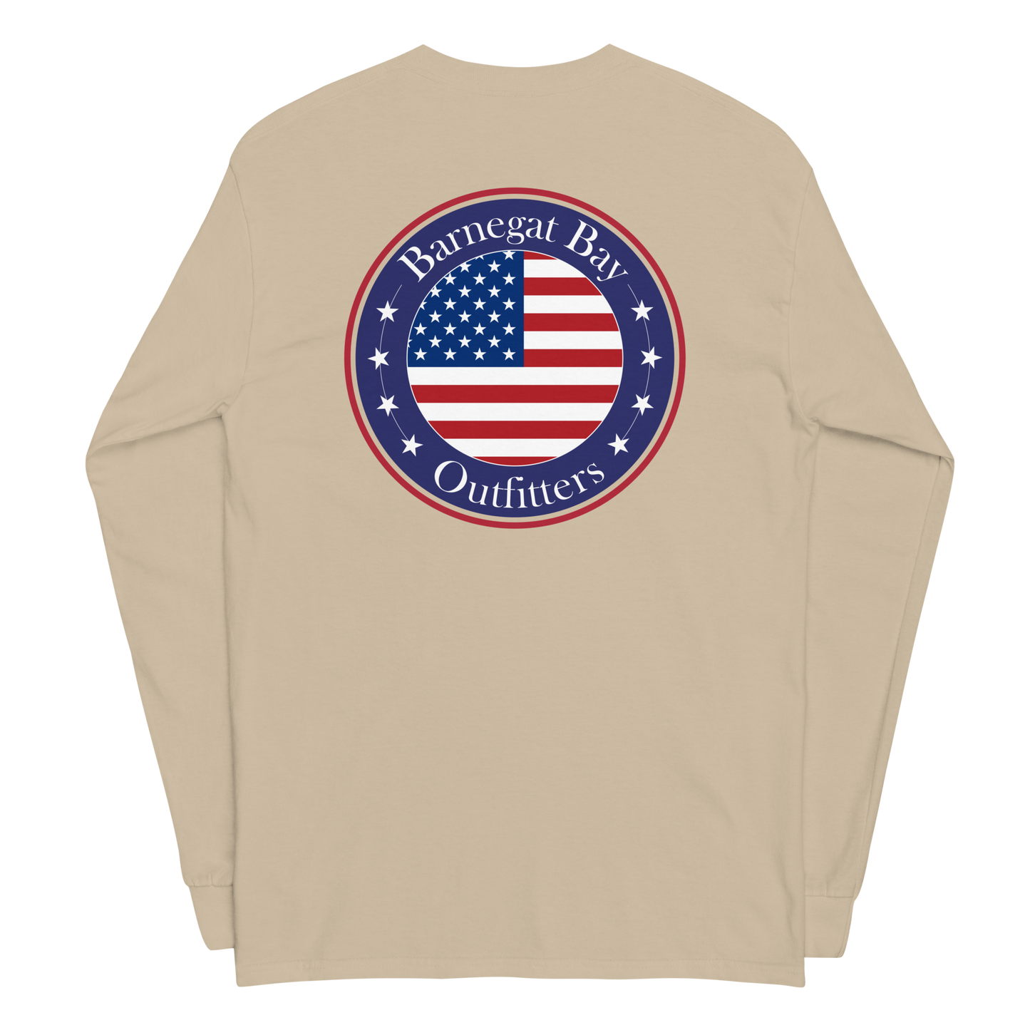 Red, White, & Blue Circle Flag Logo Long Sleeve 2400