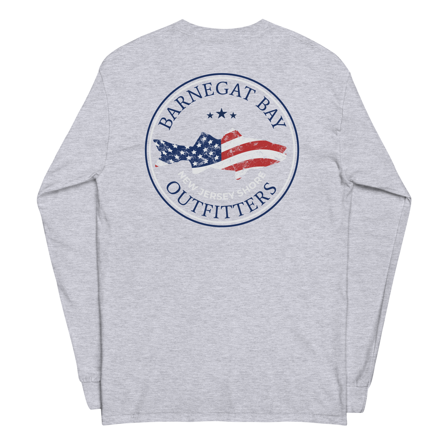 Red, White, & Blue Striped Bass Circle Logo 2400