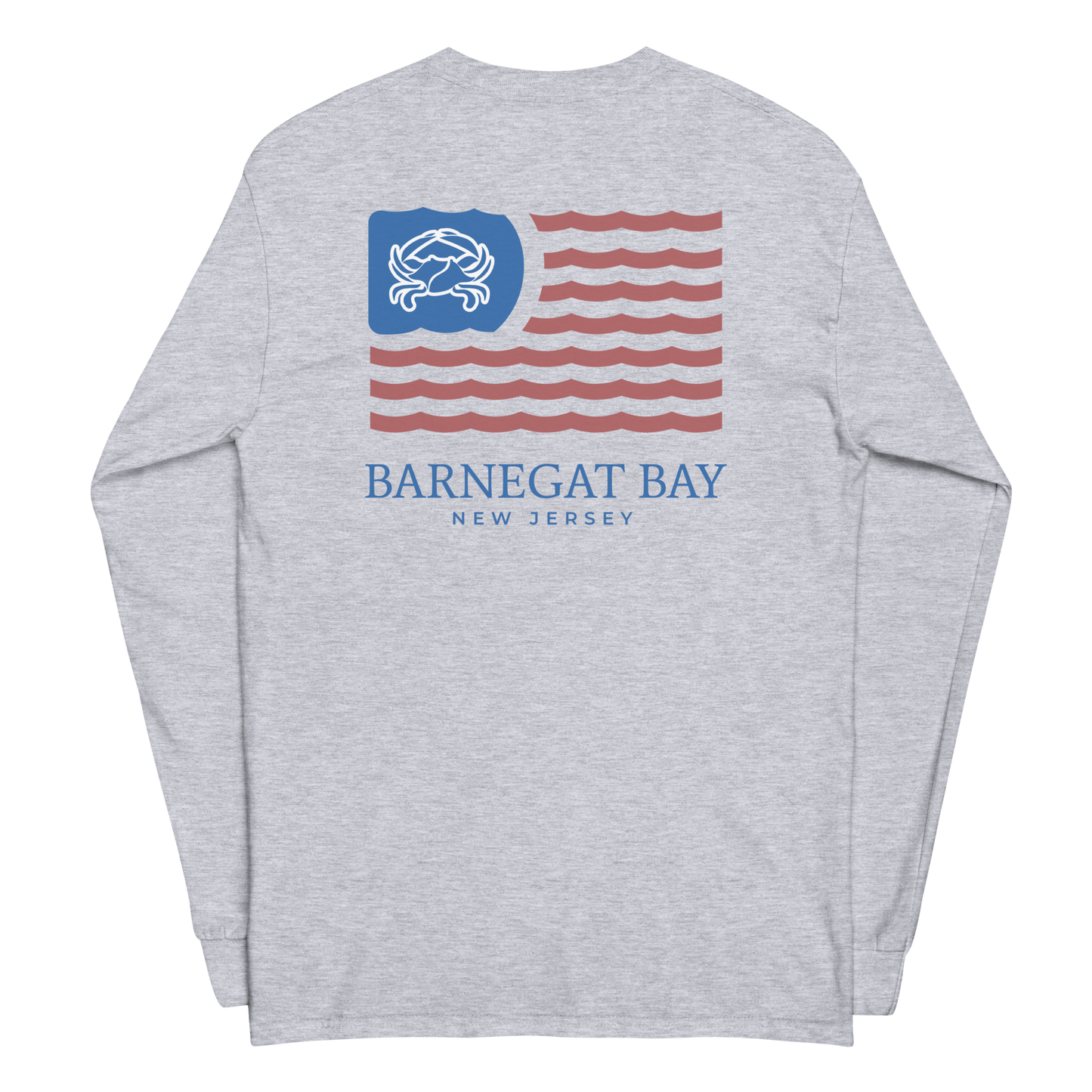 Red, White, & Blue Wavy Flag Logo 2400 Long Sleeve