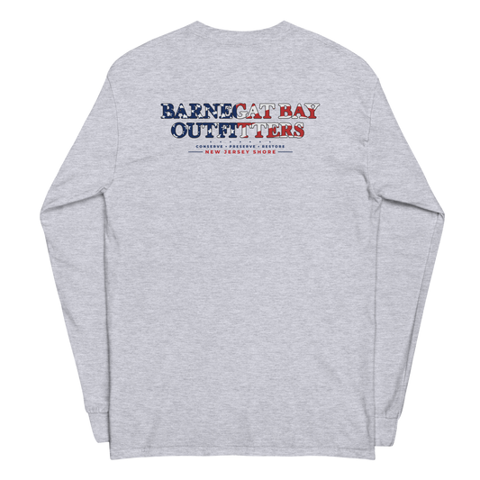 Red, White, & Blue Barnegat Bay Flag Logo Long Sleeve 2400