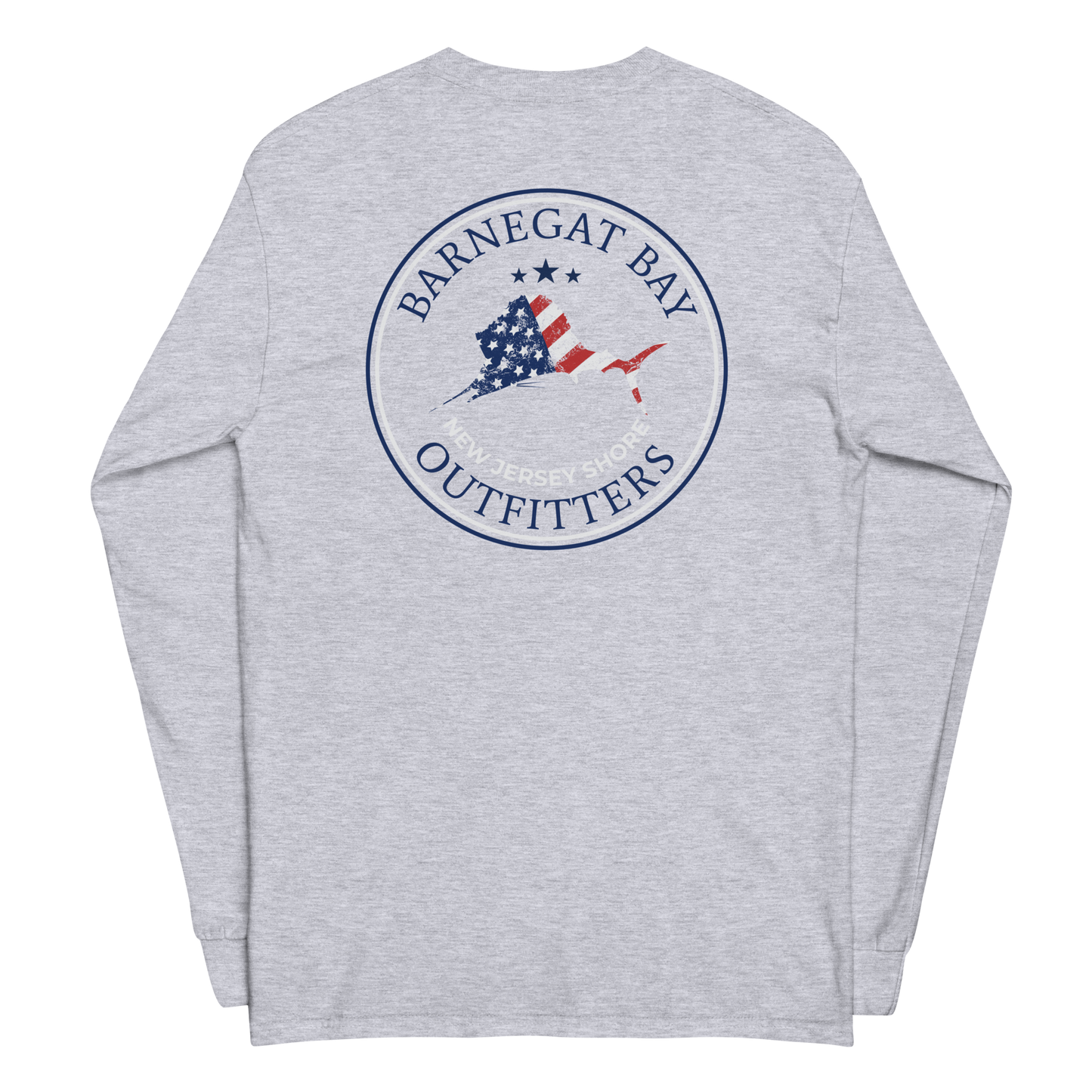 Red, White, & Blue  Sail Fish Logo Long Sleeve 2400