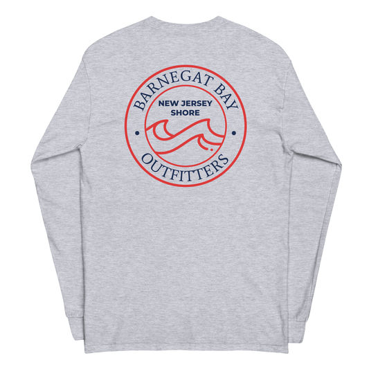 Red, White, & Blue Wave Logo Long Sleeve 2400