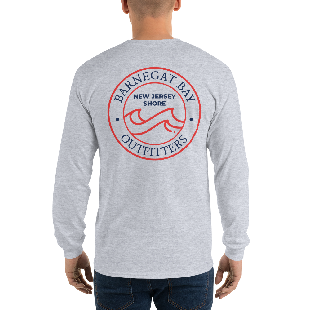 Red, White, & Blue Wave Logo Long Sleeve 2400