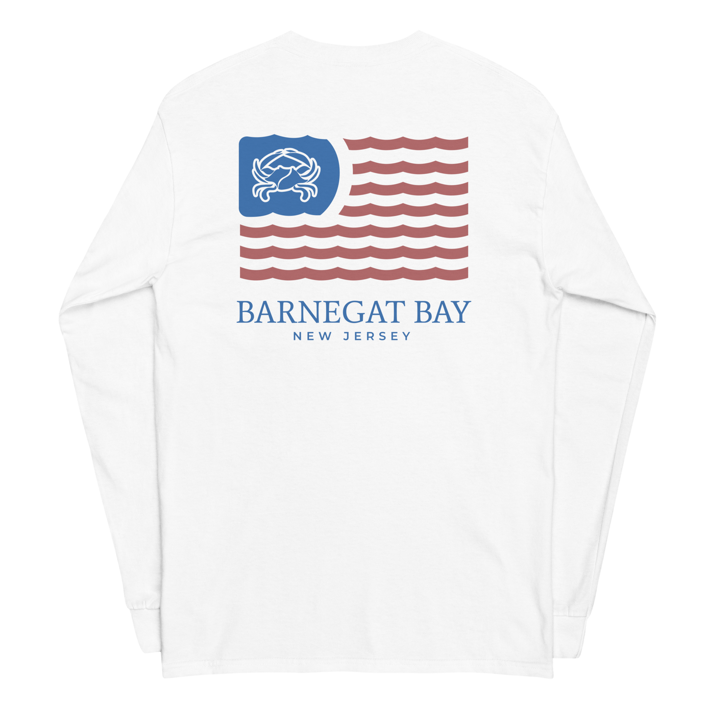 Red, White, & Blue Wavy Flag Logo 2400 Long Sleeve