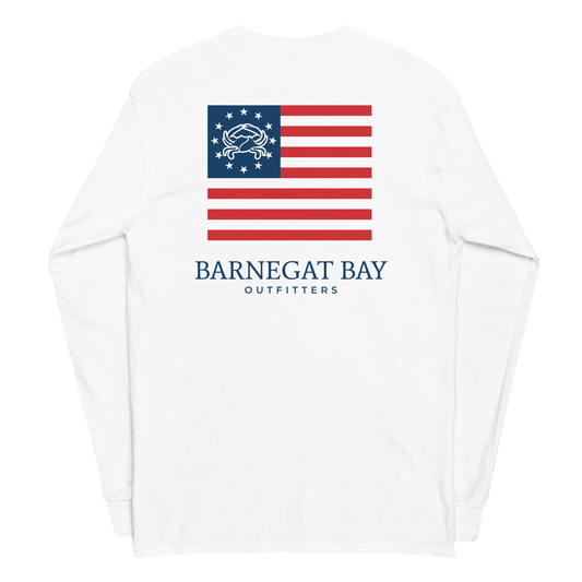 Red, White, & Blue Flag Logo Long Sleeve 2400