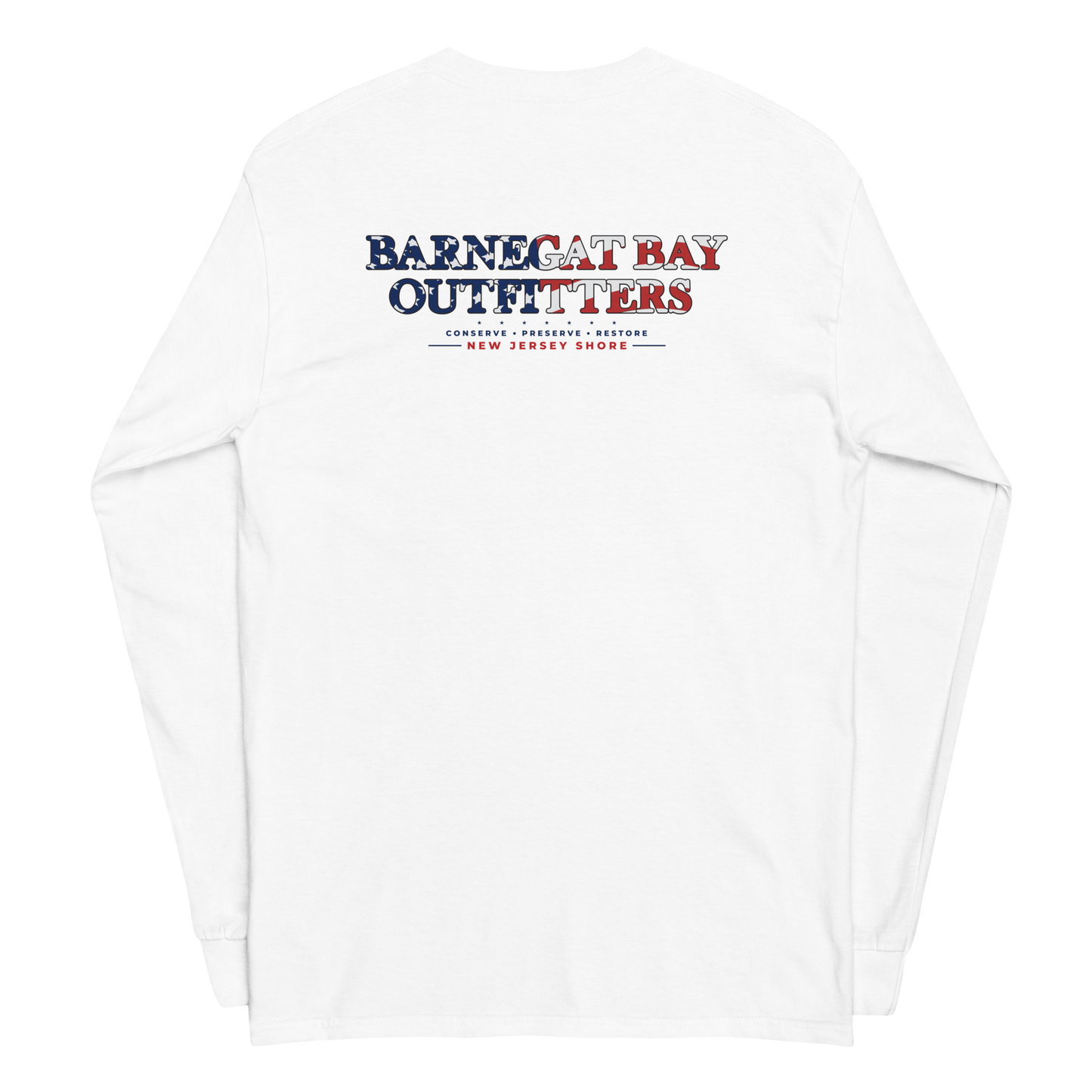 Red, White, & Blue Barnegat Bay Flag Logo Long Sleeve 2400